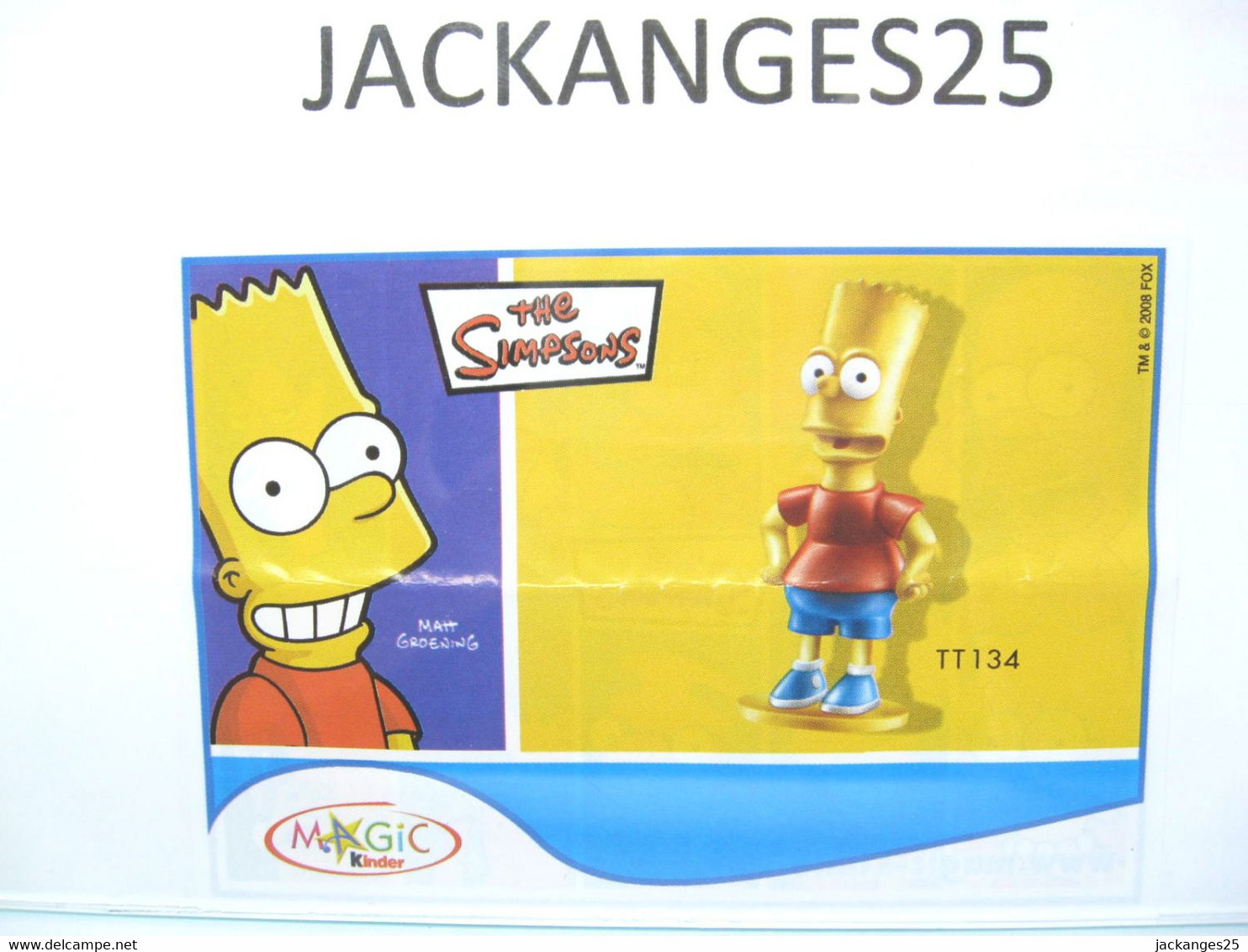 KINDER MPG TT 134 + TT 134 VARIANTE  SIMPSONS 2007 BART + 2 BPZ MEX - Familles