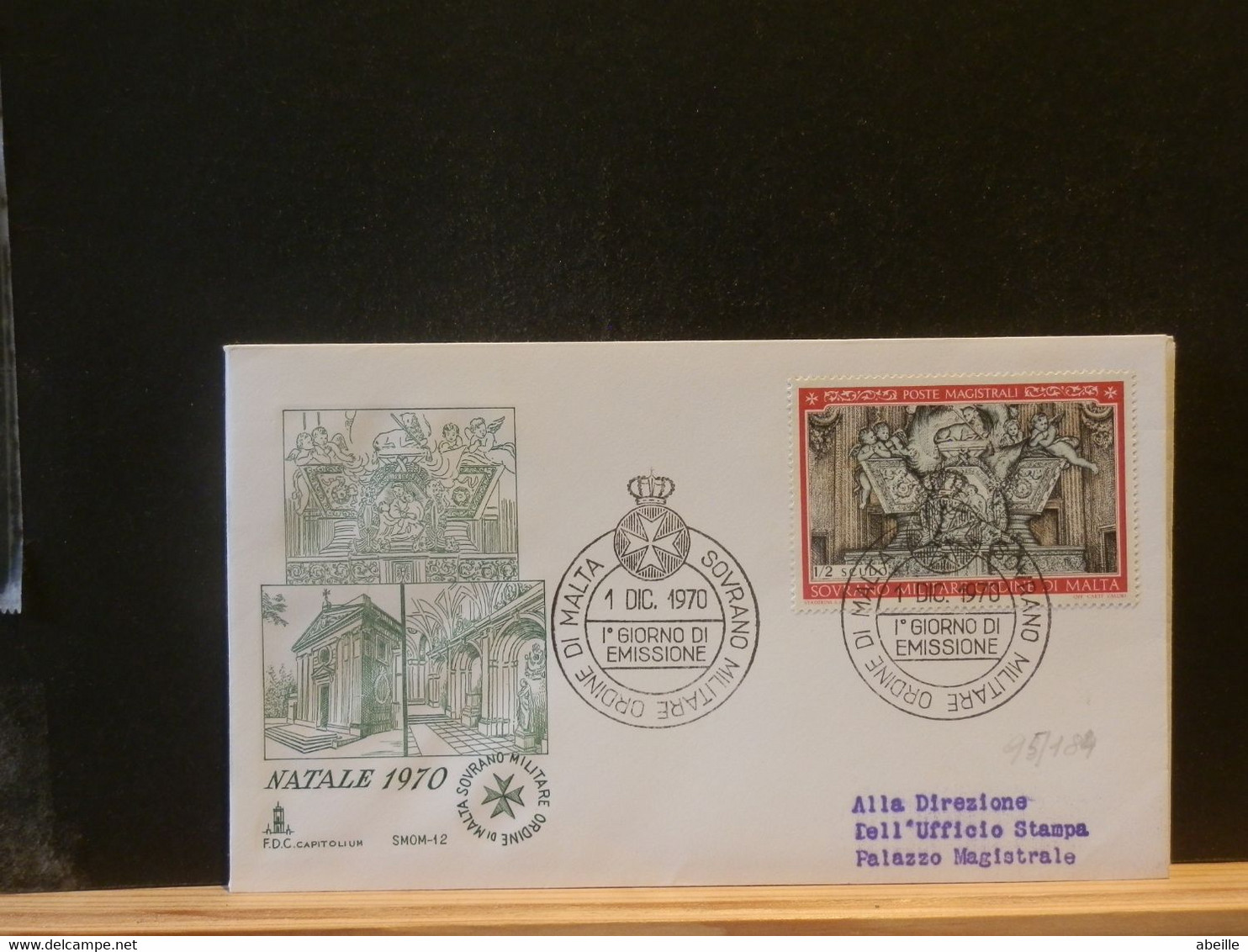 95/184 FDC  ORDRE DE MALTE  1970 NATALE - Malte (Ordre De)