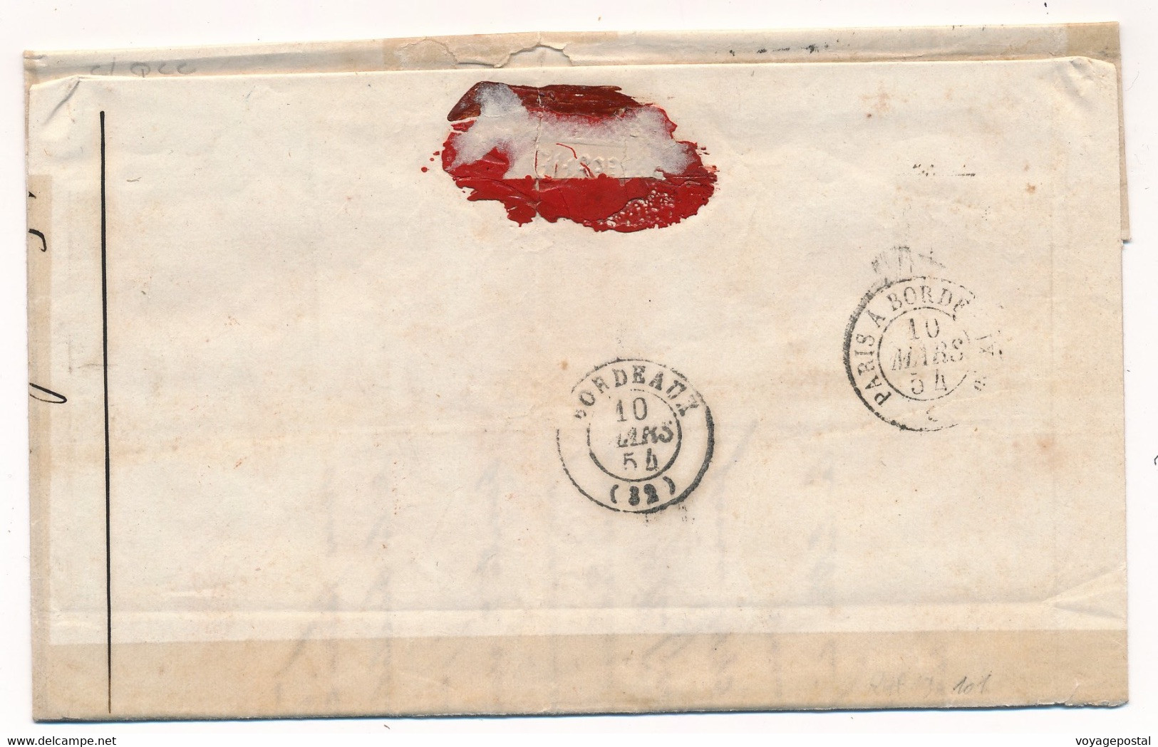 LETTRE CACHET CAYENNE GUYANE FRANÇAISE COL FRA NANTES TAXE 6 ROUGE BORDEAUX COVER - Briefe U. Dokumente