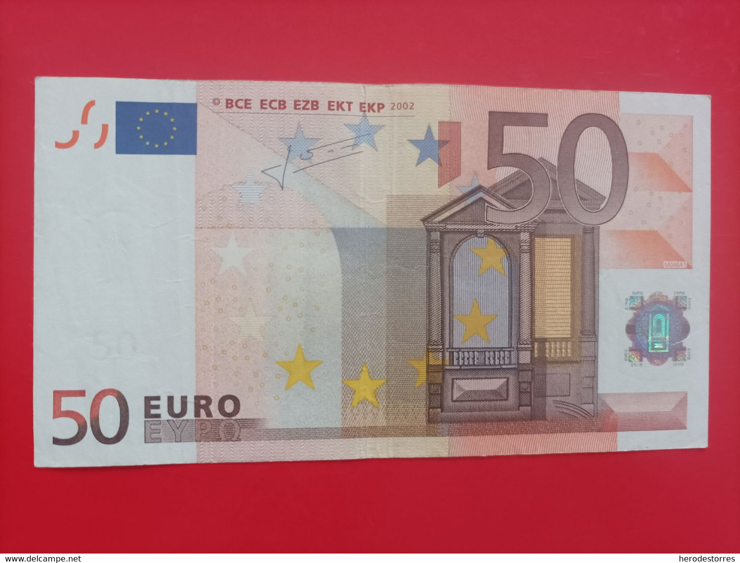 50 EURO SPAIN(V) M048A1, First Position,TRICHET - 50 Euro