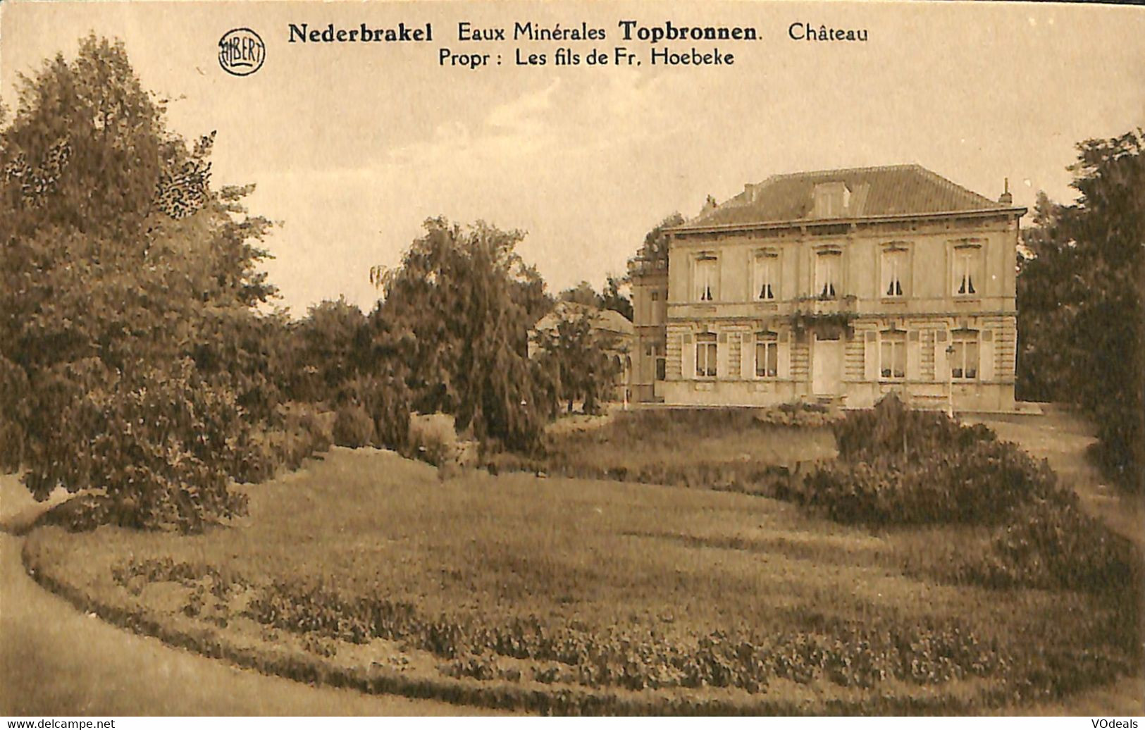 035 306 - CPA - Belgique - Nederbrakel - Eaux Minérales Topbronnen - Château - Brakel