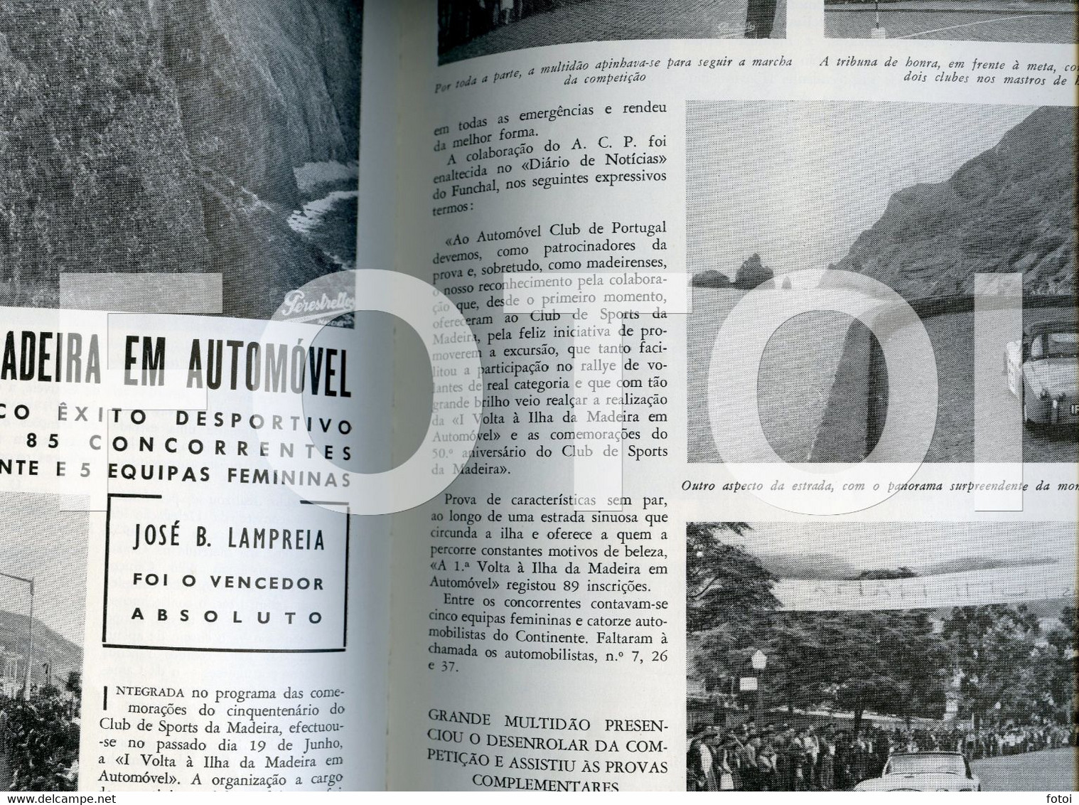 1959 I VOLTA ILHA MADEIRA FUNCHAL RALI RALLY RALLYE REVISTA  ACP AUTOMOVEL CLUB PORTUGAL - Revistas & Periódicos