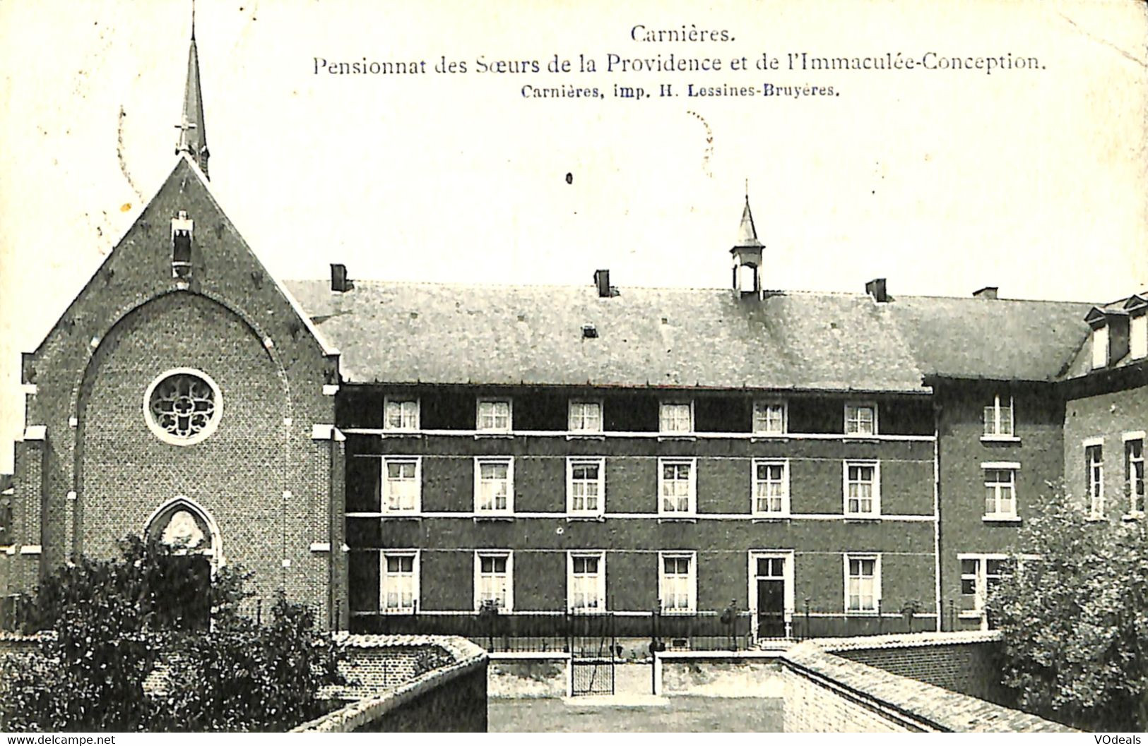 035 320 - CPA - Belgique - Carnières - Pensionnat Des Soeurs De La Providence Et Immaculée-Conception - Morlanwelz