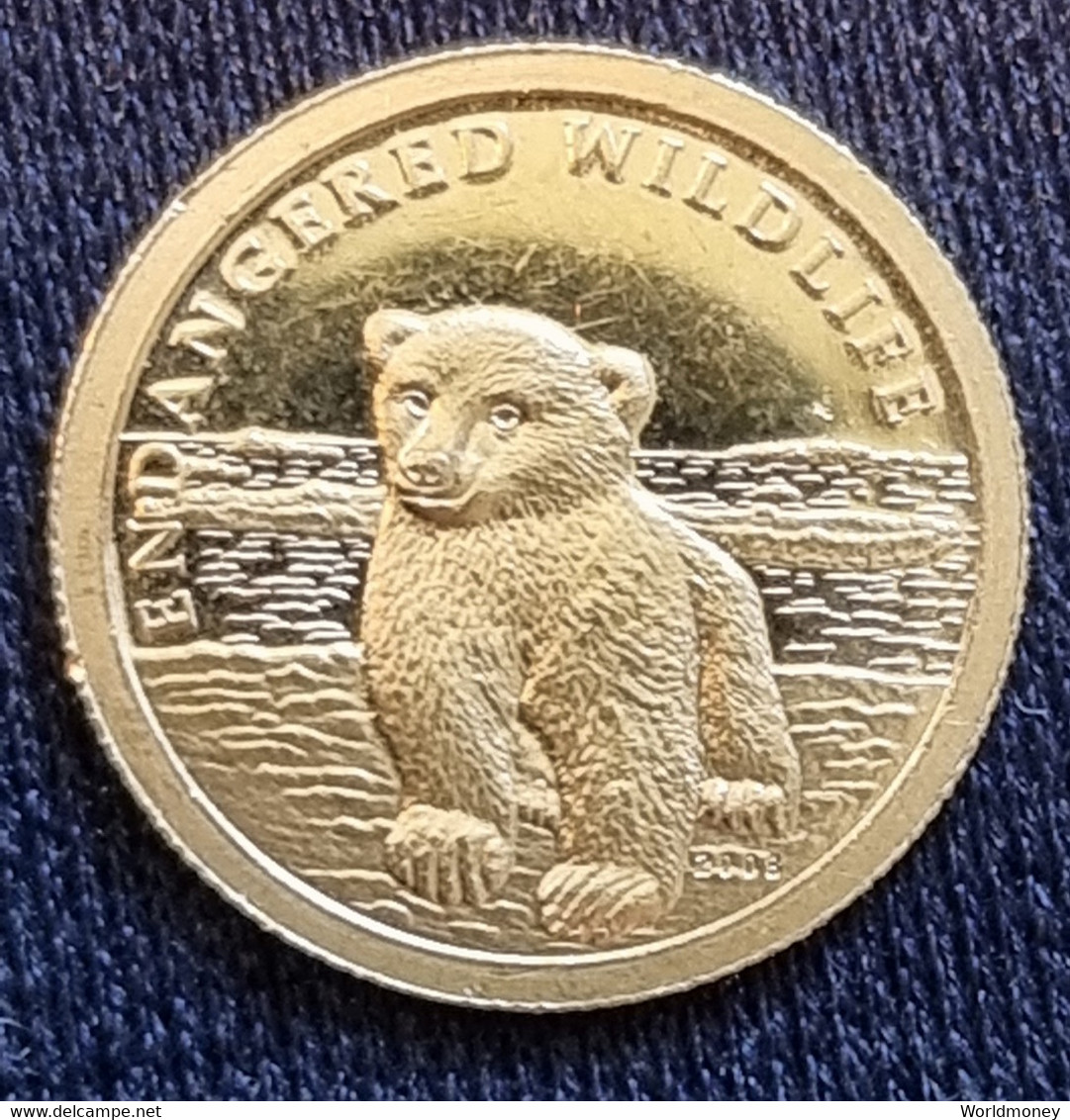 10 Dollars 2008 Cook Islands  -  Endangered Wildlife (Gold) - Cookeilanden