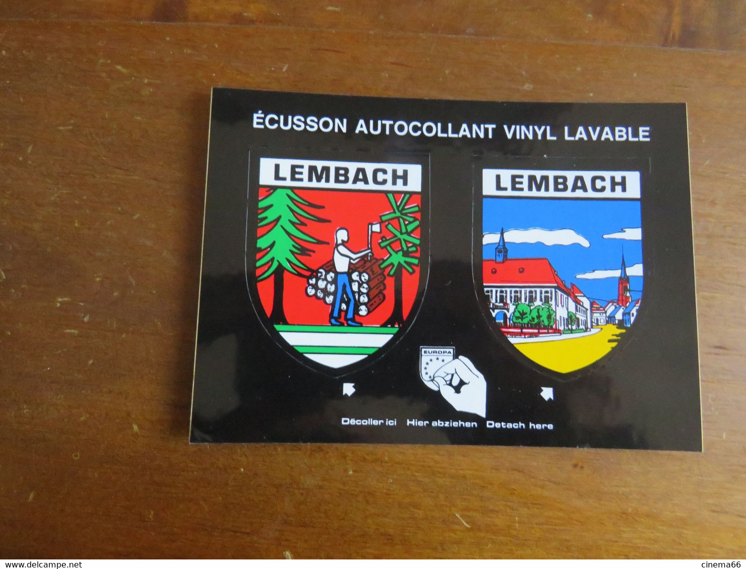 ECUSSON AUTOCOLLANT VINYL LAVABLE - LEMBACH - Other & Unclassified