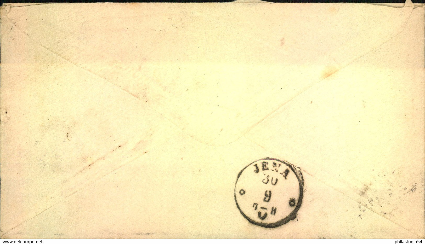 1870, BUTTSTAEDT, Nachverwendeter Th. U. T.-Stempel Auf Couvert Mit 1 Groschen NDP - Lettres & Documents