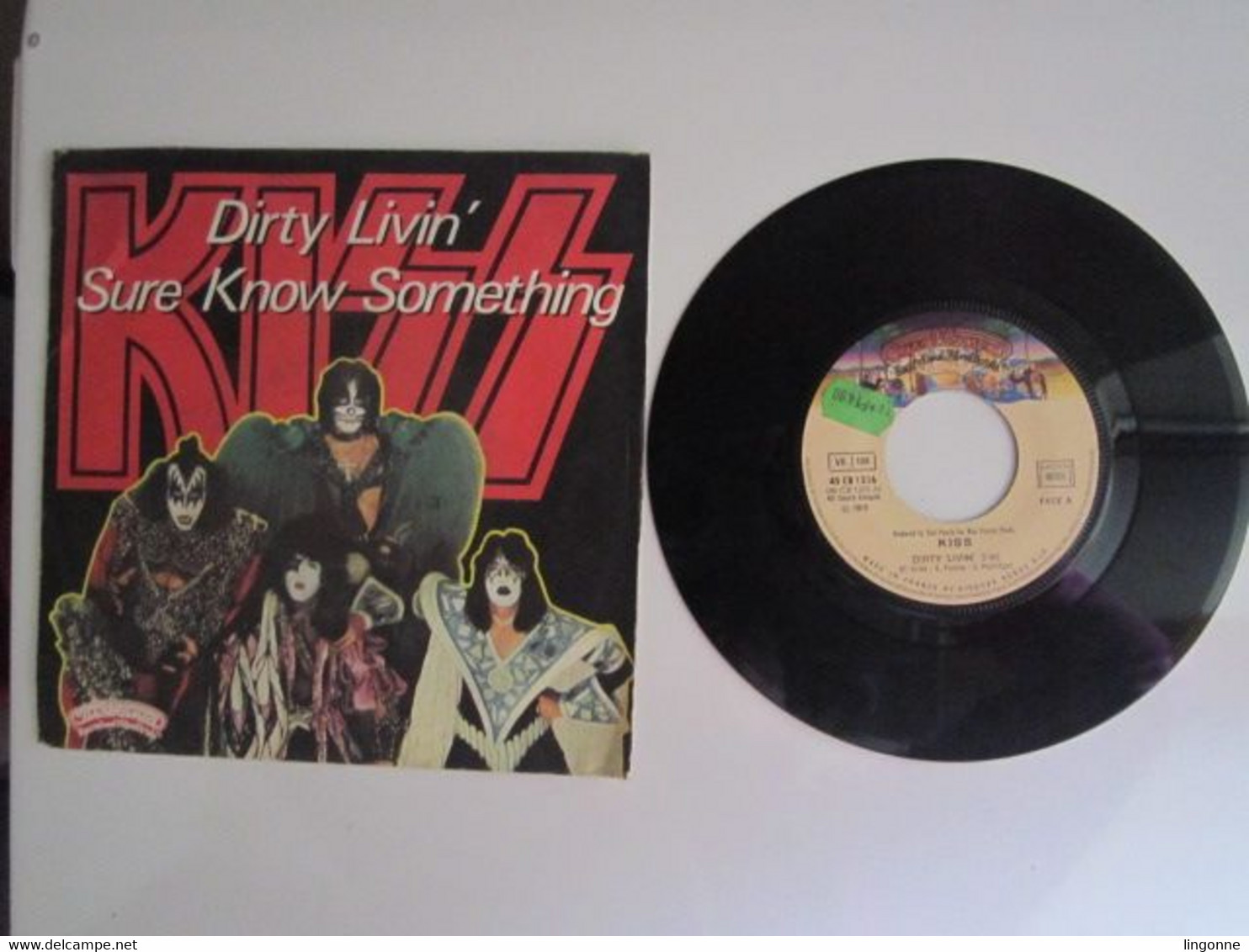 1979 Vinyle 45 Tours Kiss – Dirty Livin' / Sure Know Something - Hard Rock & Metal