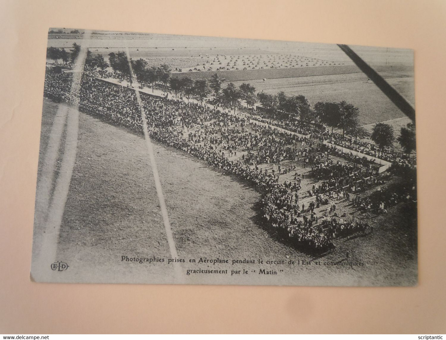 Photographies Prises En Aéroplane Pendant Le Circuit De L'Est - Non Circulée - Demonstraties