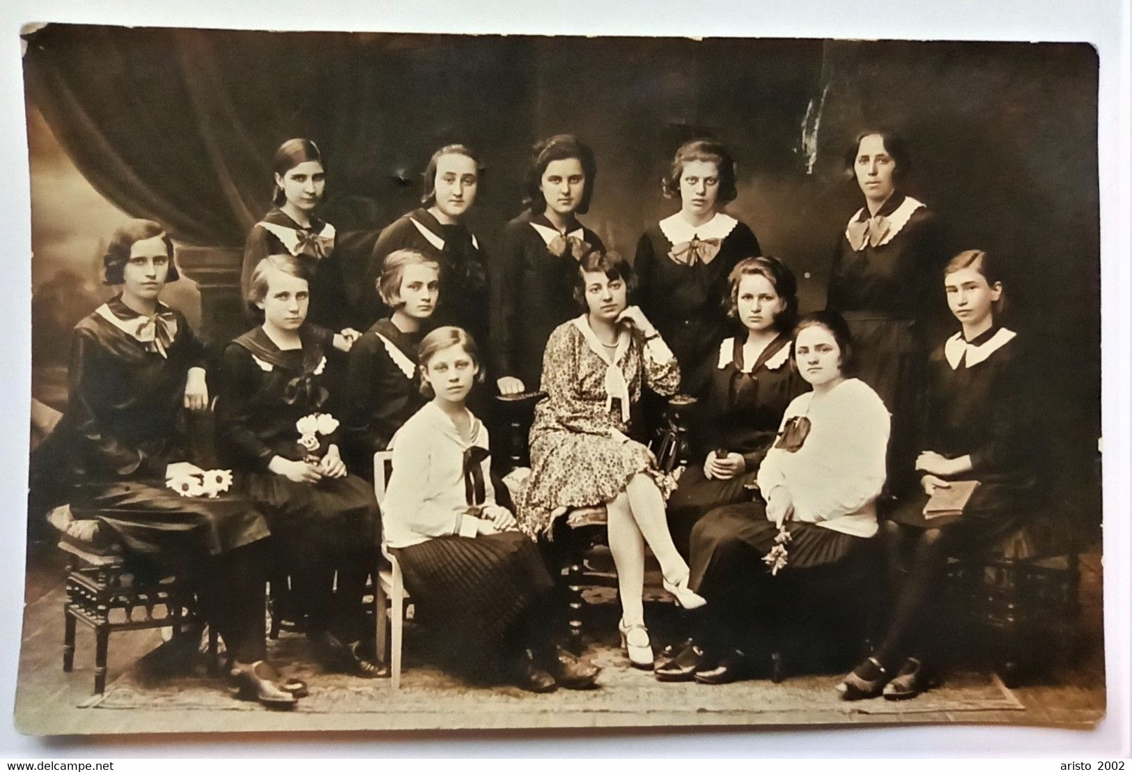 Romania - Timis, Felnac 1931 - PC Size-  Girls, Classroom - FR0116 - Anonyme Personen