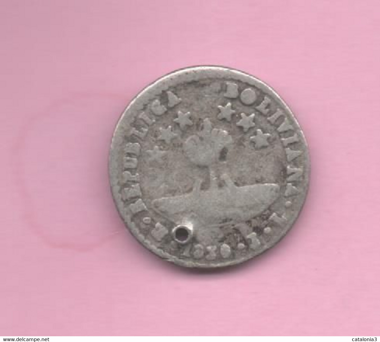 BOLIVIA - 1/2 SOL 1830 PLATA - Bolivia