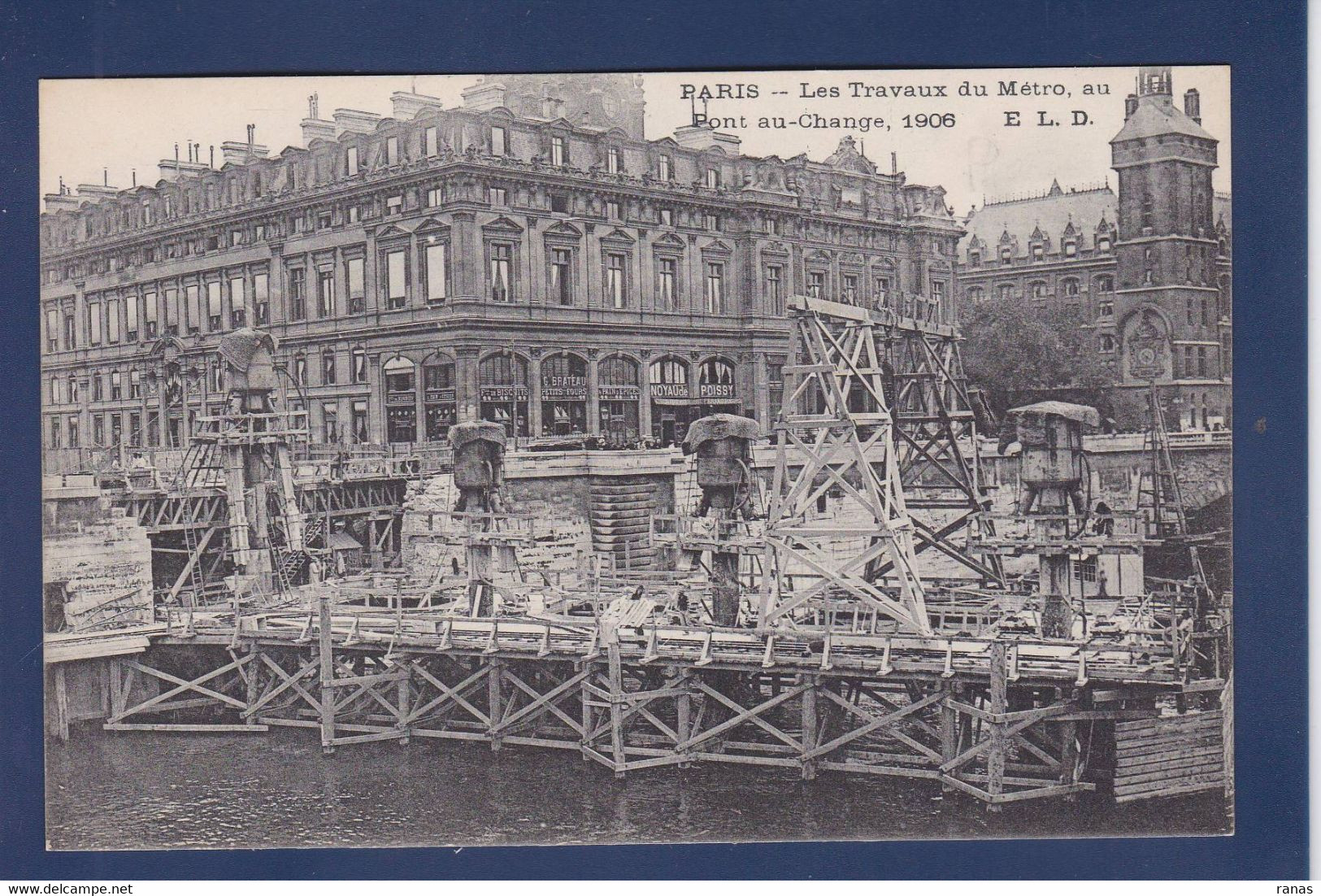 CPA Métro, Construction Du Métropolitain Non Circulé - Pariser Métro, Bahnhöfe