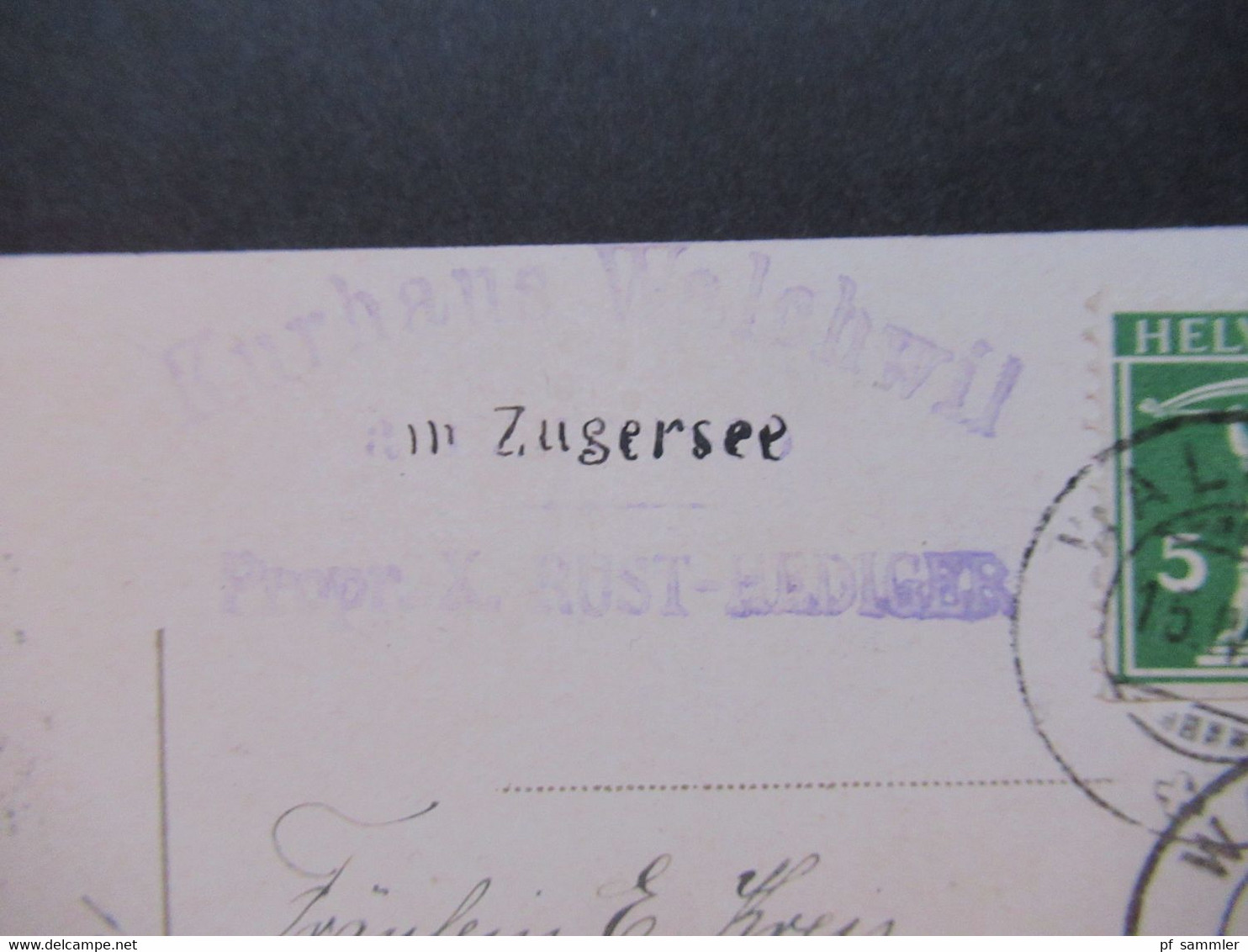 Schweiz 1912 Künstler AK Edition Photoglob Mit Stempel Kuthaus Walchwil Am Zugersee Prpr. X. Rust - Hediger - Cartas & Documentos