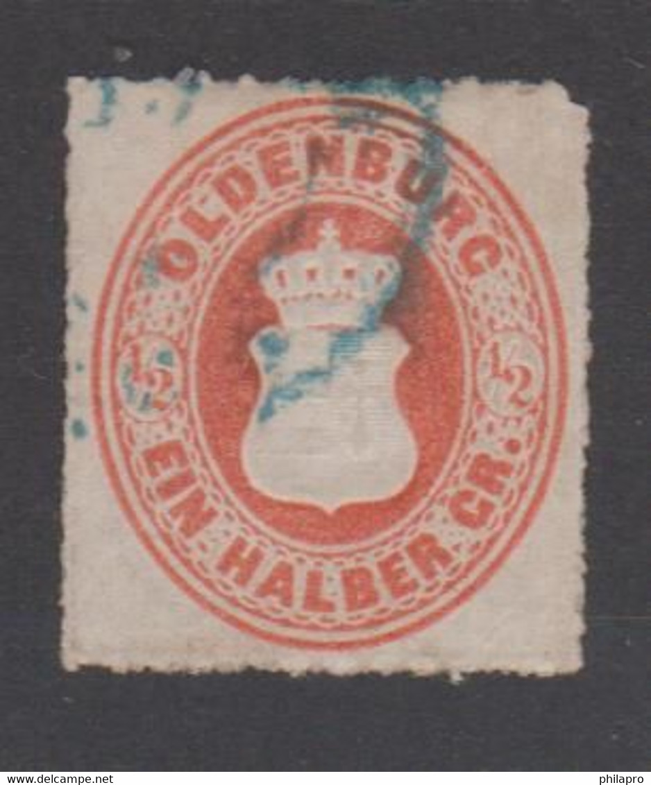 GERMANY  OLDENBOURG  Signature BRUN -- Yvert N°16  Used  Réf  Q658 - Oldenburg