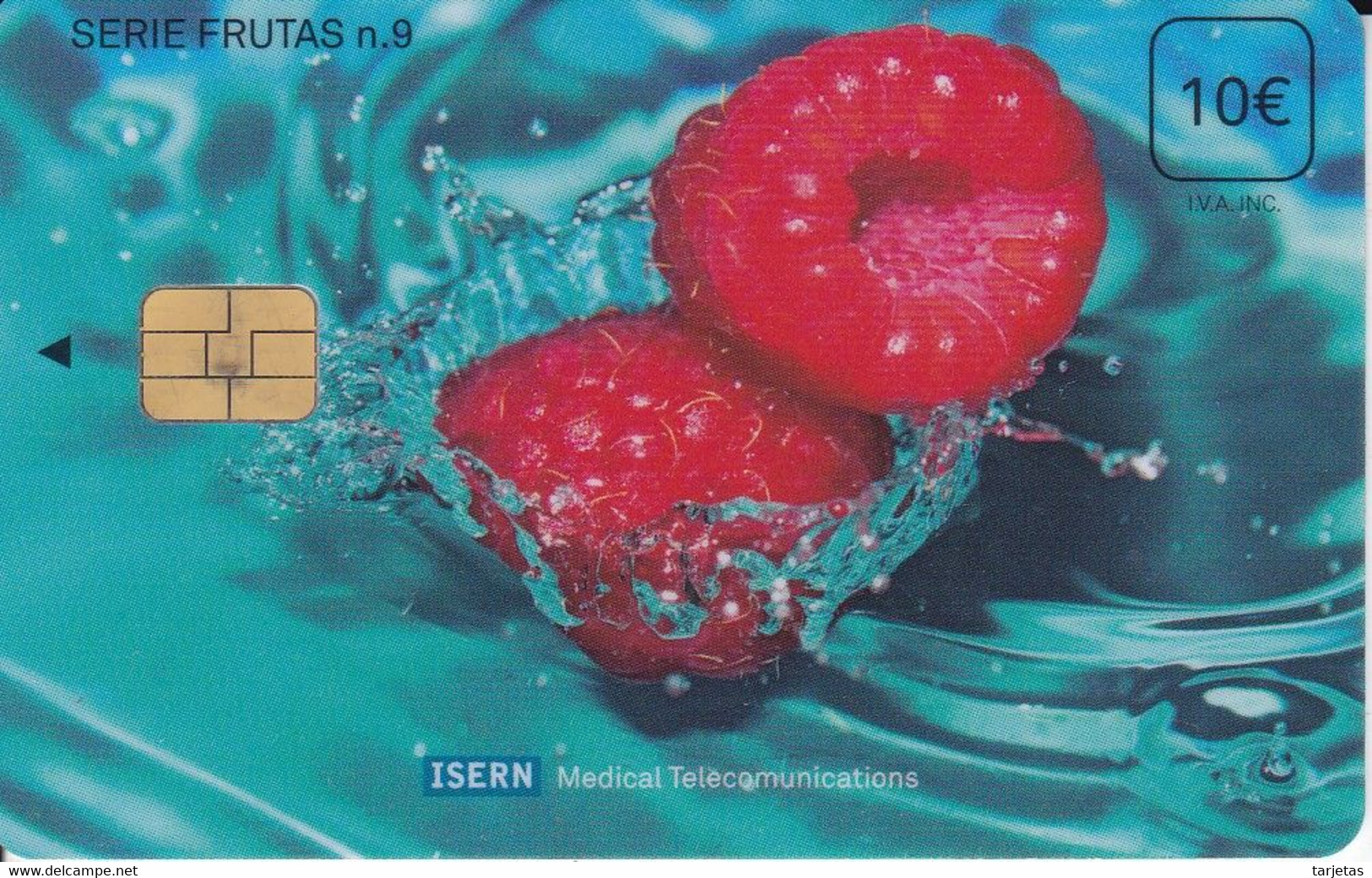 ISN-099 TARJETA DE ESPAÑA DE ISERN, SERIE FRUTAS Nº9 (FRUIT-FRAMBUESA) - Alimentation