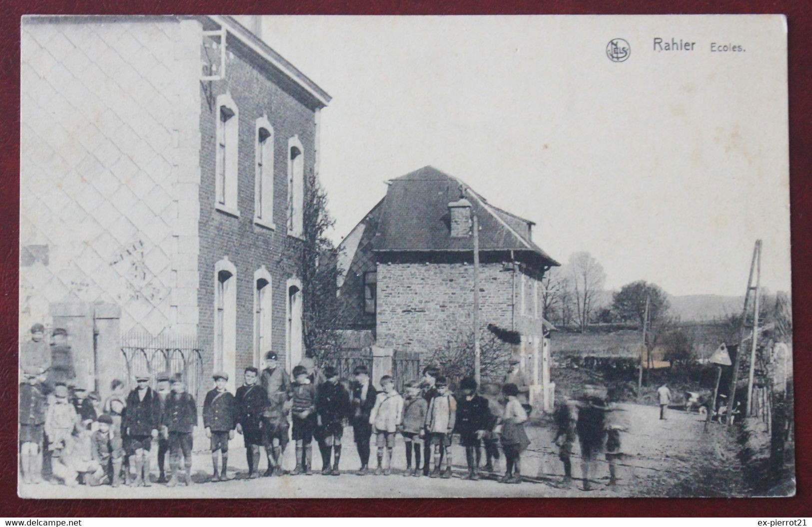 CPA  Belgique , Sortie Des écoles à Rahier En 1937 - Other & Unclassified