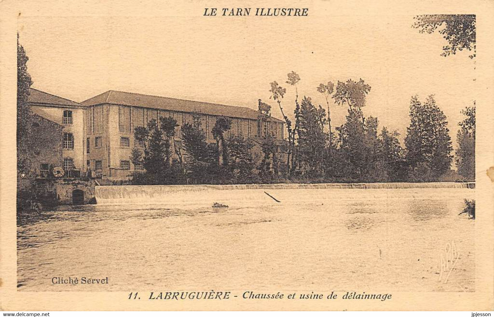 TARN  81   LABRUGUIERE    CHAUSSEE ET USINE DE DELAINAGE - Labruguière