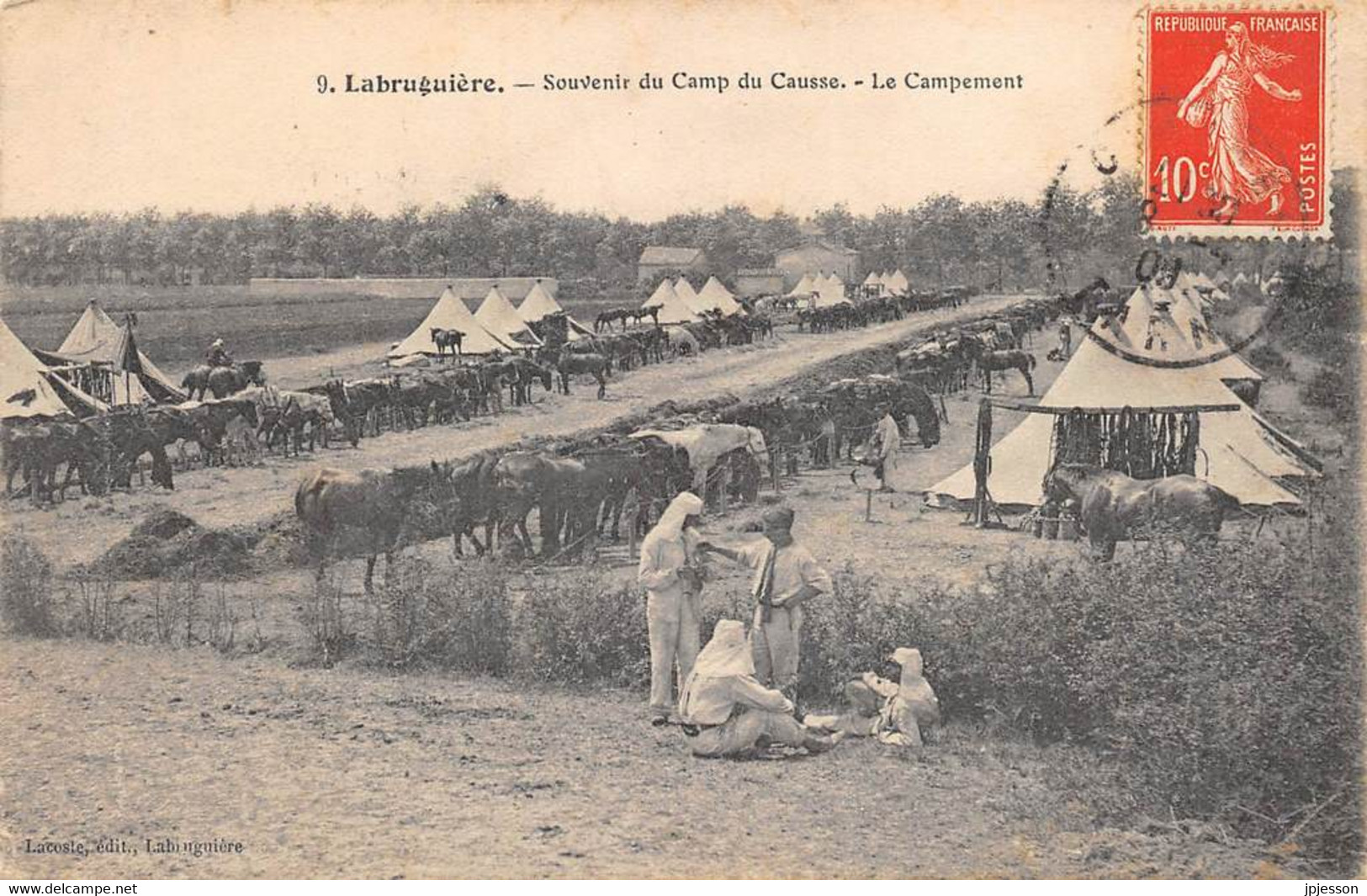 TARN  81   LABRUGUIERE   SOUVENIR DU CAMP DU CAUSSE - LE CAMLPEMENT - MILITARIA - Labruguière