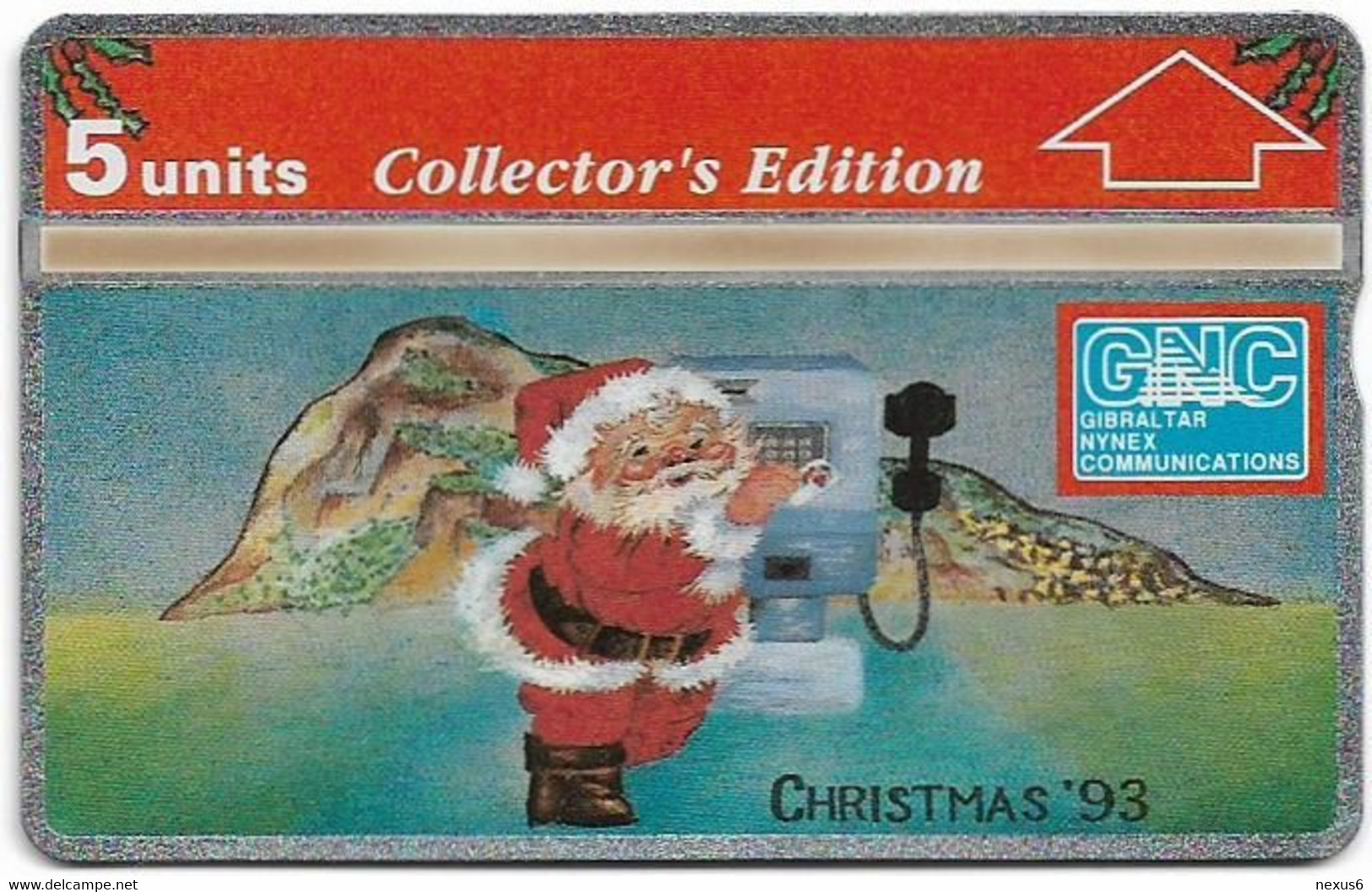 Gibraltar - GNC - L&G - Christmas '93 Collector's Edit. - 310L - 10.1993, 5Units, 8.000ex, Mint - Gibilterra