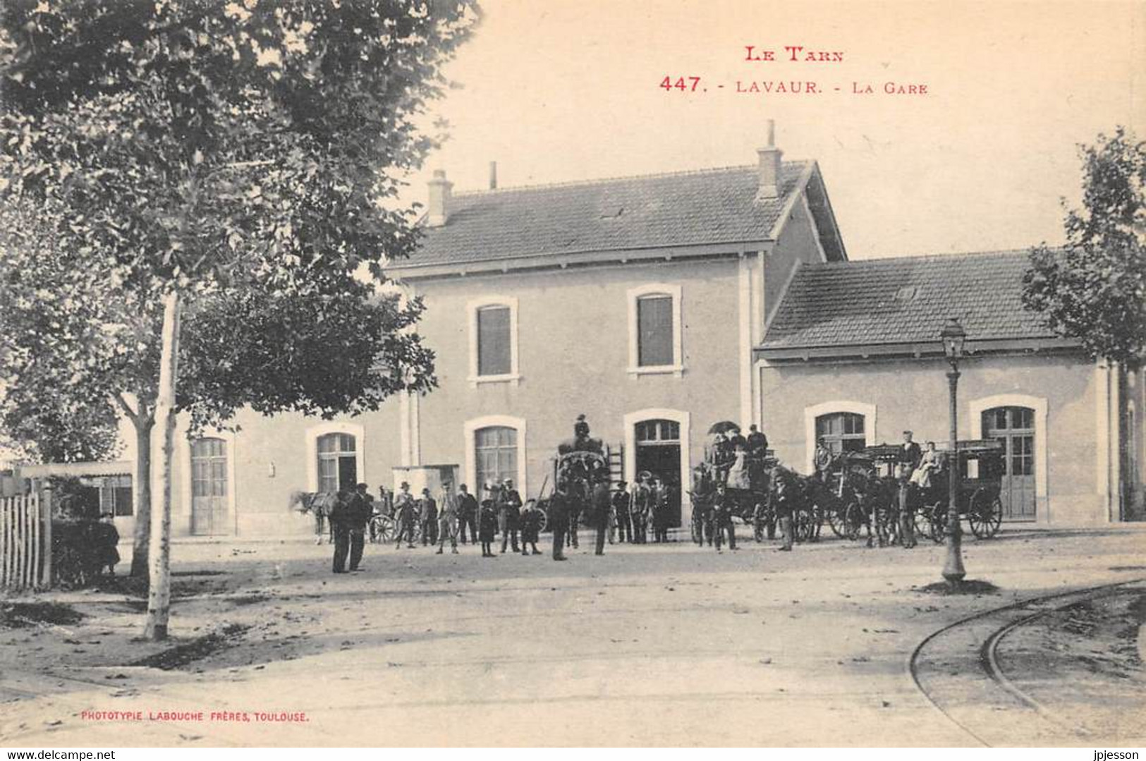 TARN  81  LAVAUR  LA GARE - ATTELAGES - Lavaur