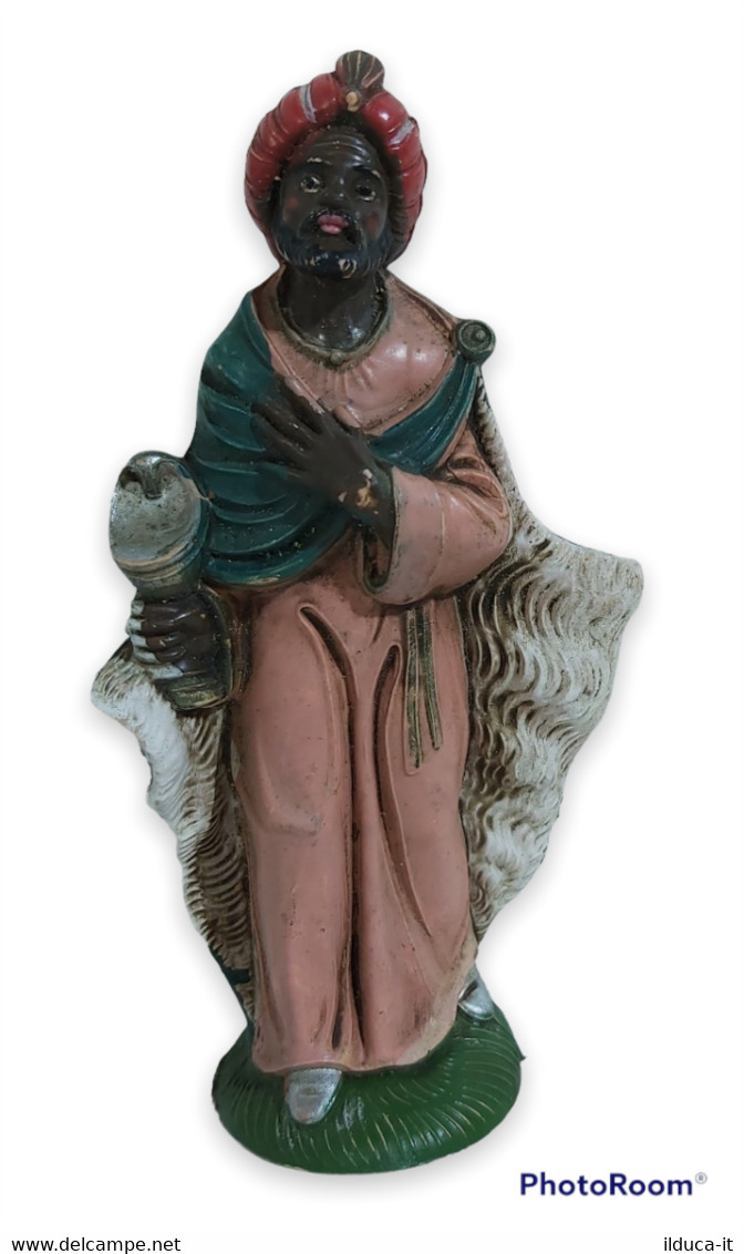 02475 Pastorello Presepe - Statuina In Plastica - Re Magio - Weihnachtskrippen