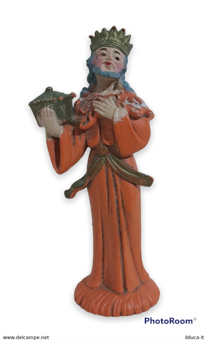 04957 Pastorello Presepe - Statuina In Plastica - Re Magio - Christmas Cribs