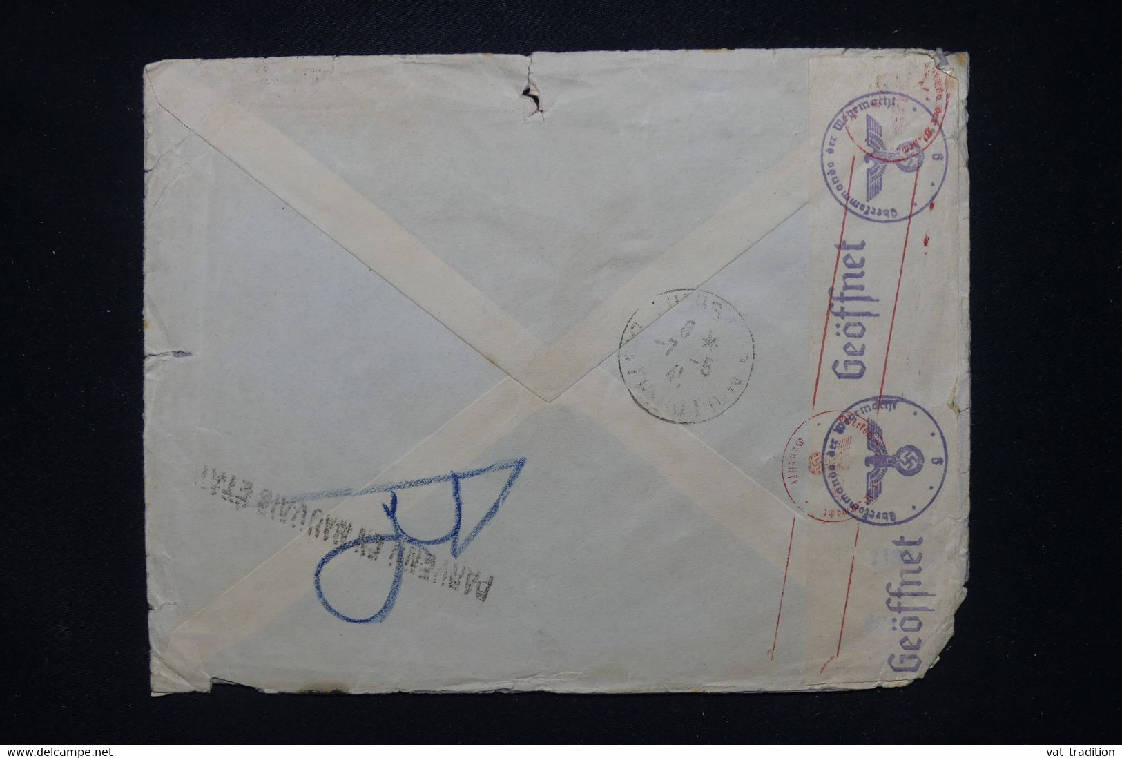 TURQUIE - Enveloppe Commerciale De Istanbul Pour Tunis En 1941 Avec Contrôle Postal Allemand - L 107887 - Lettres & Documents