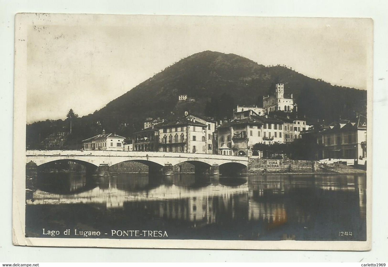 PONTE TRESA - LAGO DI LUGANO - VIAGGIATA FP - Lugano