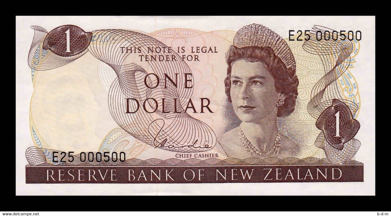 Nueva Zelanda New Zealand 1 Dollar 1981 Pick 163d Nice Serial SC-/SC AUNC/UNC - Nueva Zelandía