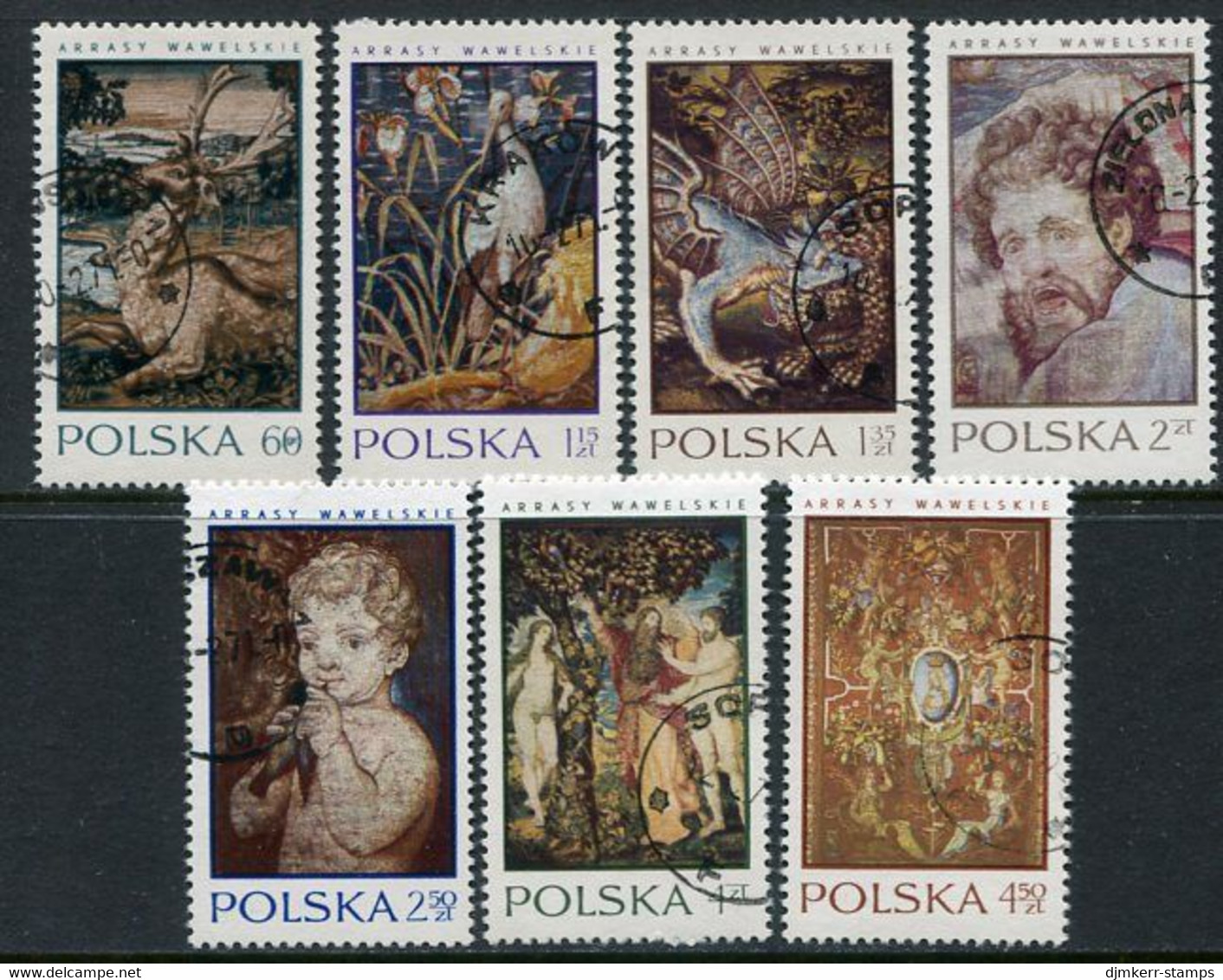 POLAND 1970 Tapestries  Used.  Michel 2041-47 - Used Stamps