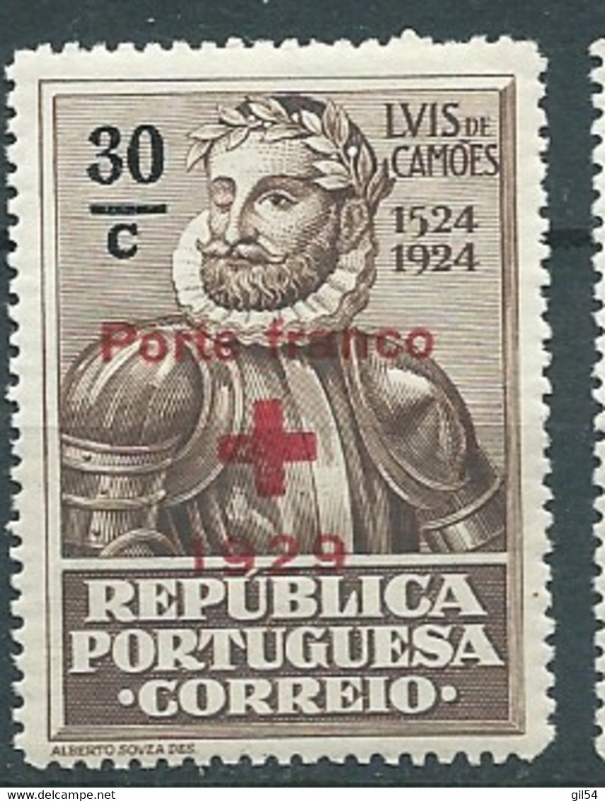 Portugal   Franchise      - Yvert N°  38  *  - Au 12525 - Ongebruikt