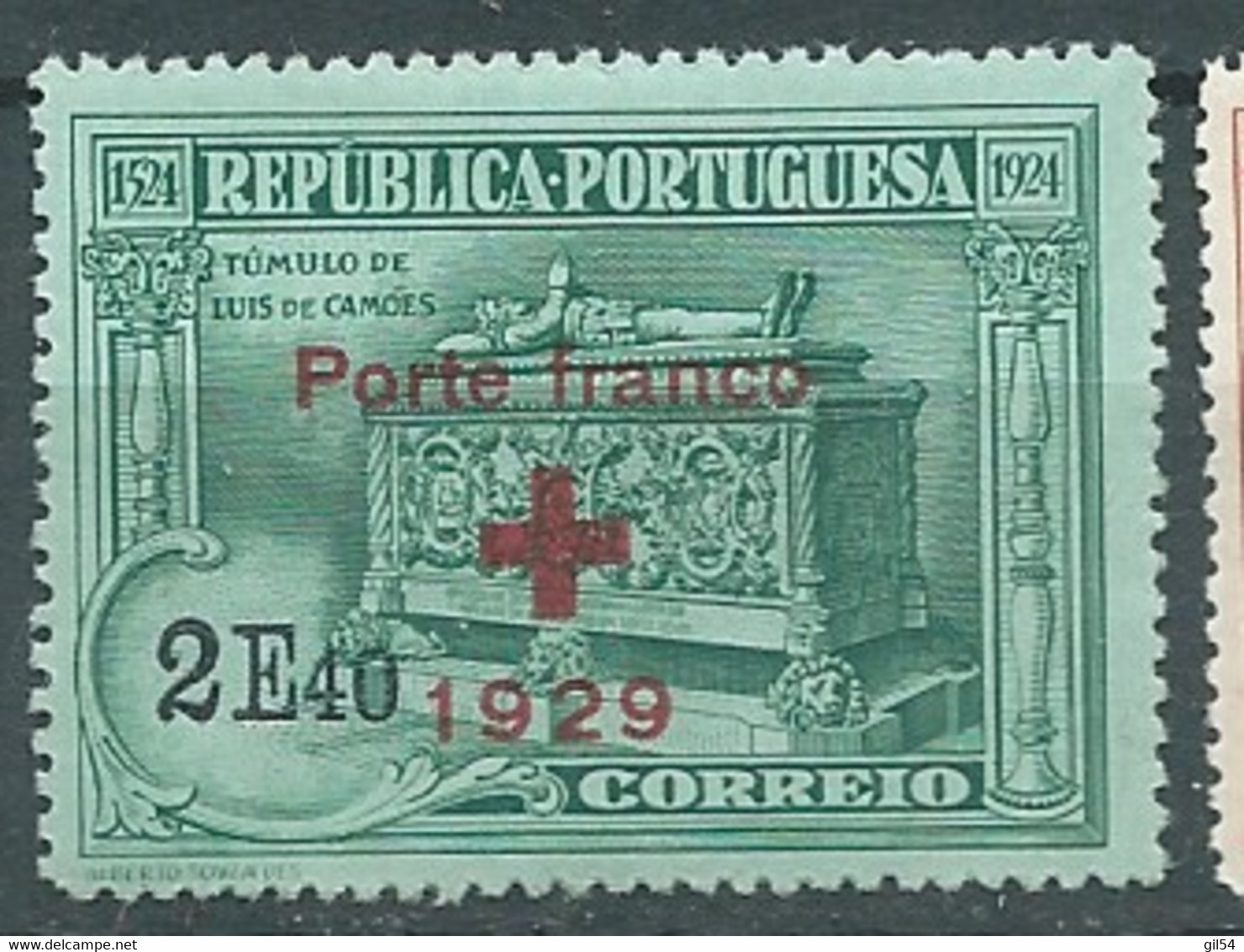 Portugal   Franchise      - Yvert N°  43  *  - Au 12527 - Nuevos