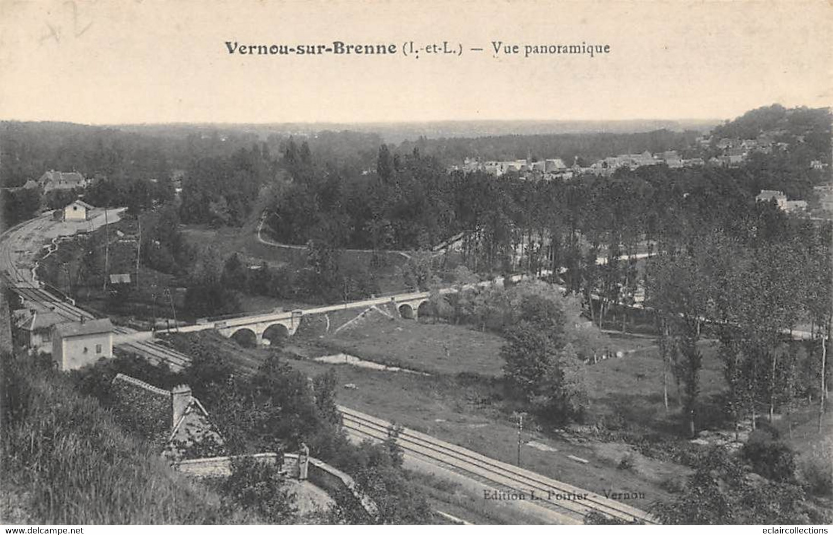 Vernou Sur Brenne         37           Vue Panoramique    -  1 -    (voir Scan) - Autres & Non Classés