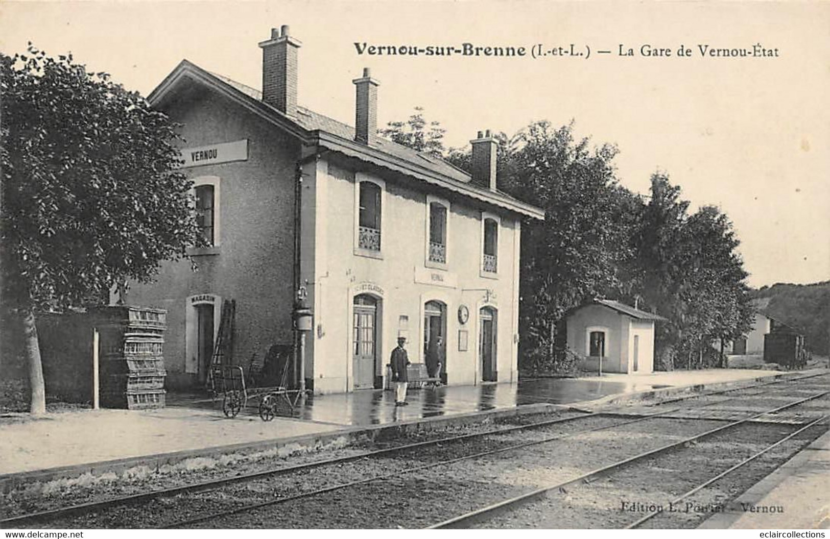 Vernou Sur Brenne         37           Intérieur De La Gare  De Vernou-Etat   (voir Scan) - Andere & Zonder Classificatie