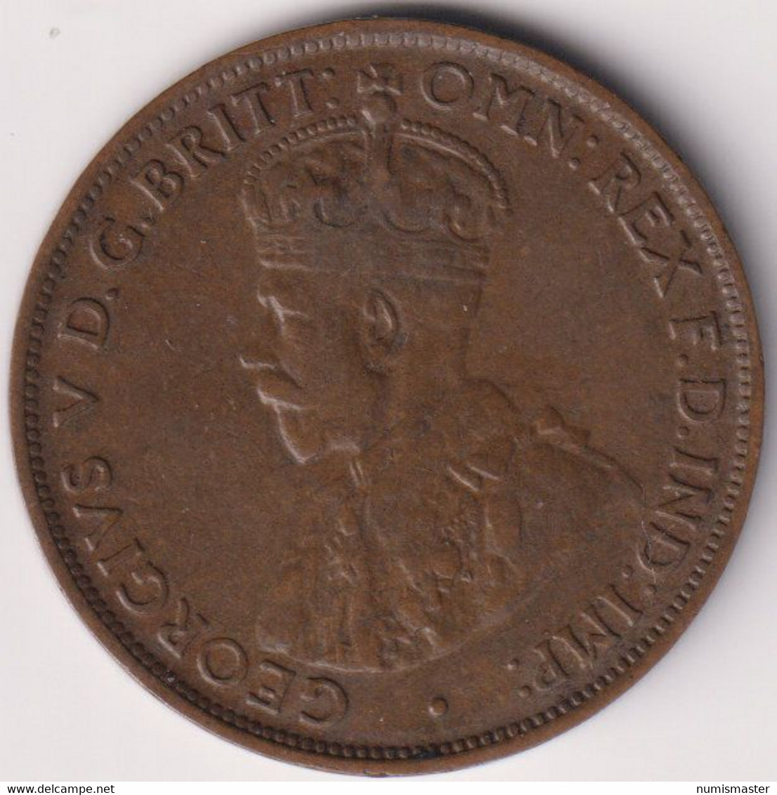 AUSTRALIA ,1/2 PENNY 1924 , UNCLEANED BRONZE COIN - ½ Penny