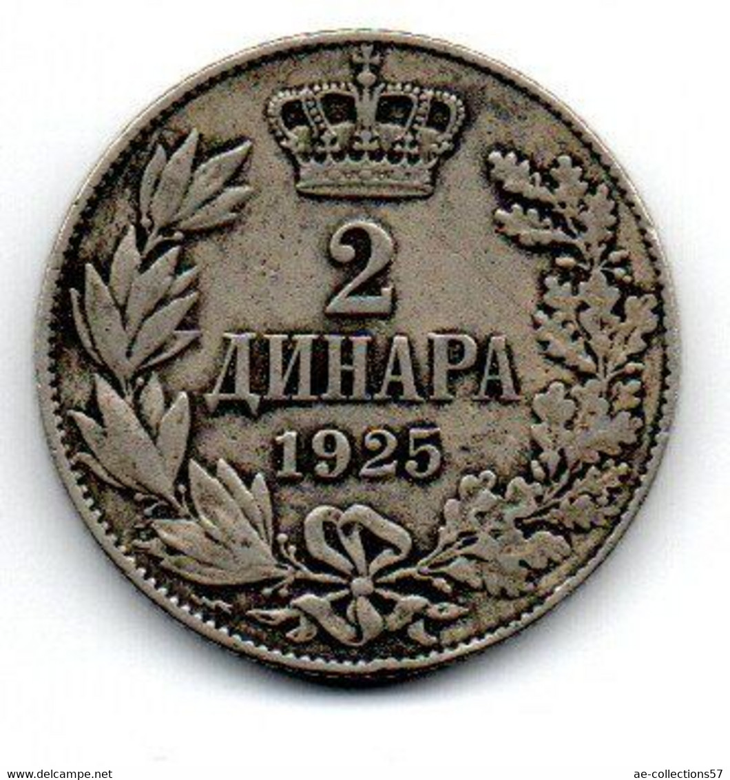 Yougoslavie -  2 Dinara 1925 -  état  TB+ - Jugoslawien