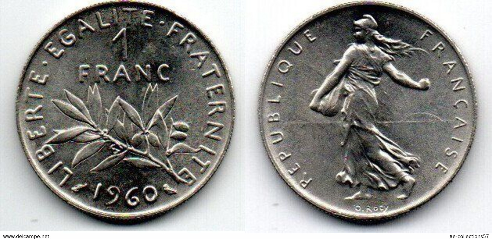 1 Franc 1960 Semeuse SPL - Other & Unclassified