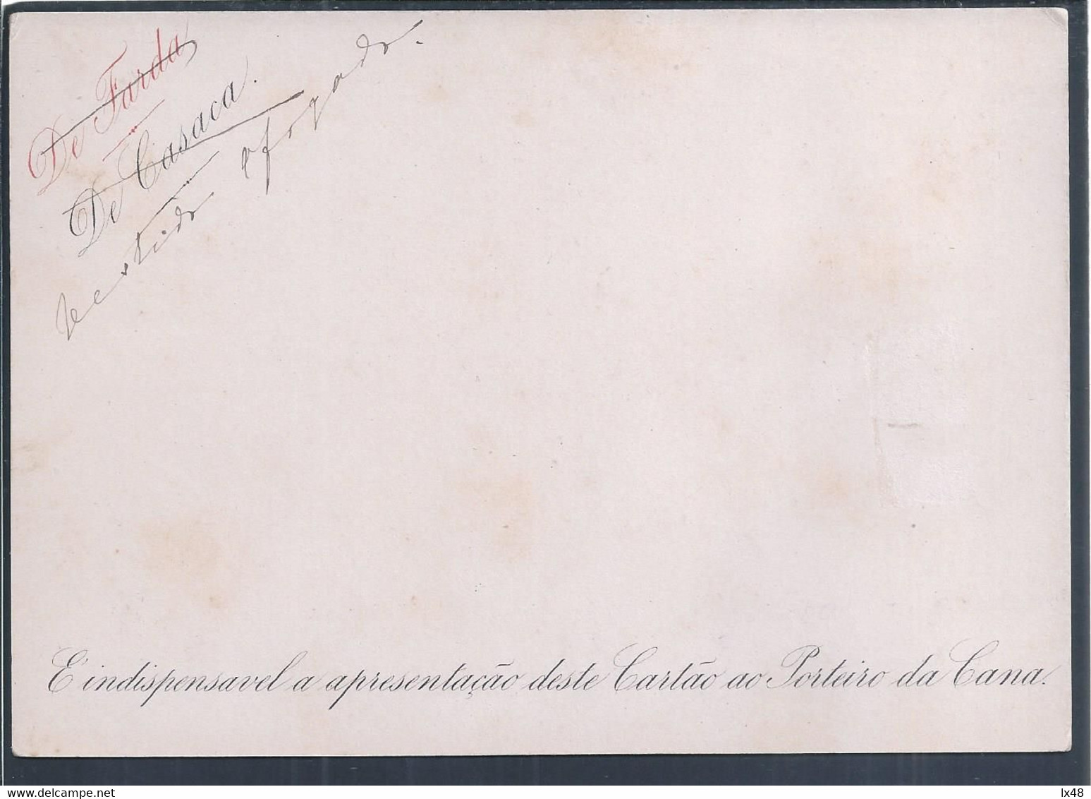 Convite Do Rei D. Luis Em 1881 Para Real Paço De Cascais.  Invitation Of King D. Luis In 1881 To Real Paço De Cascais - Historical Documents