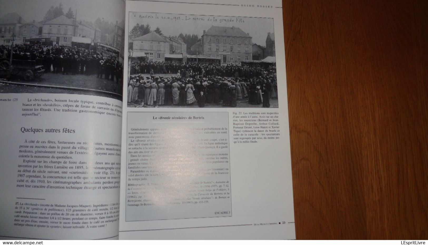 DE LA MEUSE A L ARDENNE N° 25 Régionalisme Ardenne Bertrix Fête Cinéma Fanfare Course Pénitencier Saint Hubert Marinus