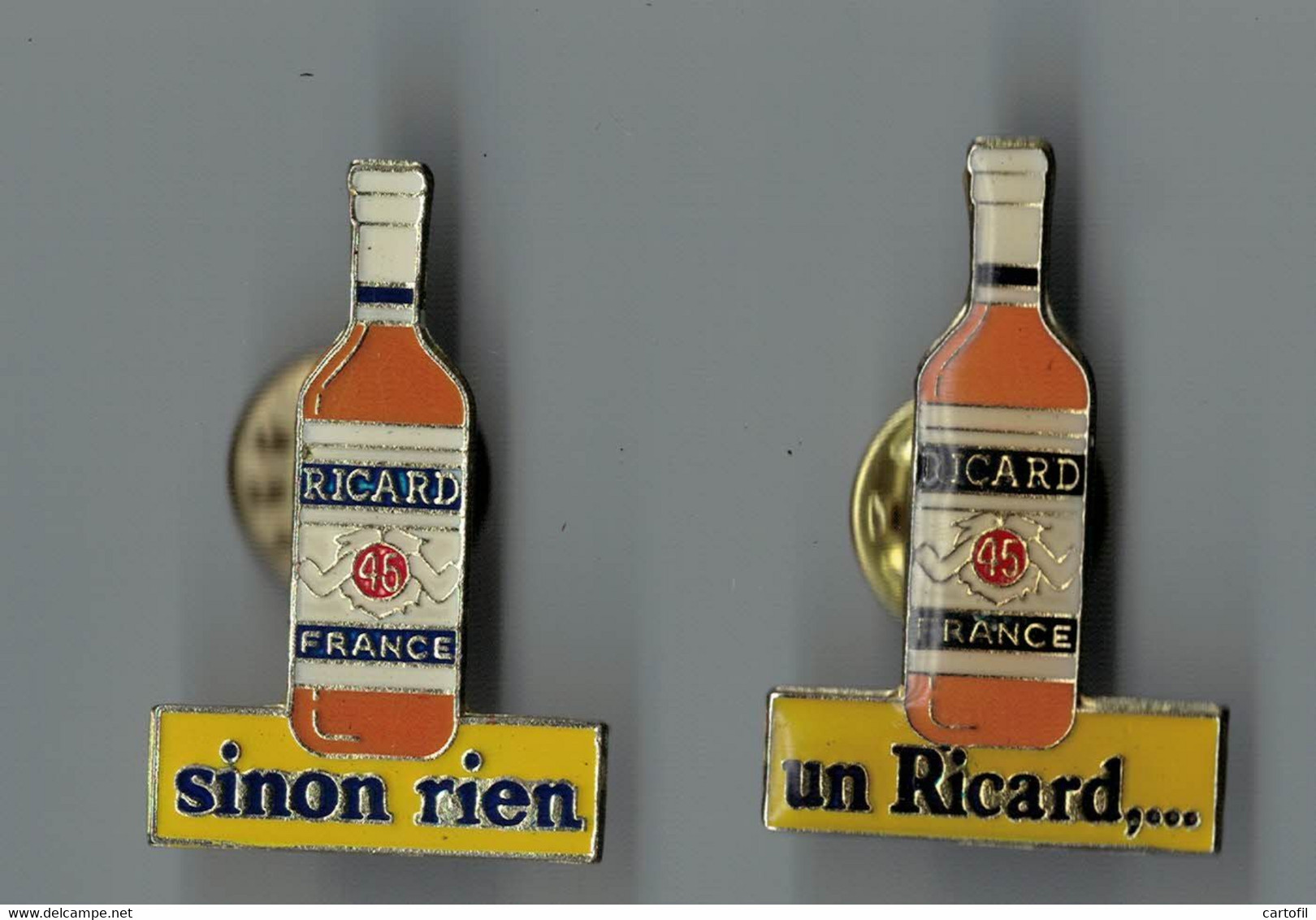 Lot De 2 Pin's 2006 Un Ricard... Sinon Rien - Boissons