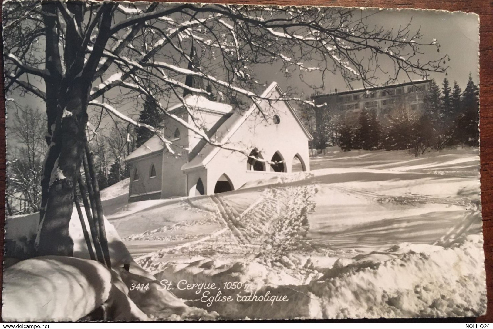 Cpsm, écrite En 1951, St Cergue, Eglise Catholique, Sous La Neige, éd Sartori, VAUD SUISSE - Saint-Cergue