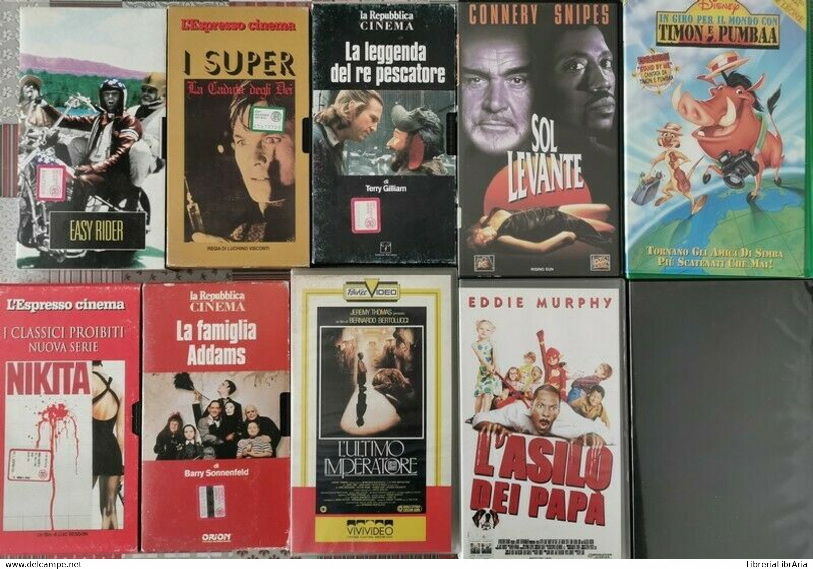 Lotto 10 VHS FILM - ER - Colecciones
