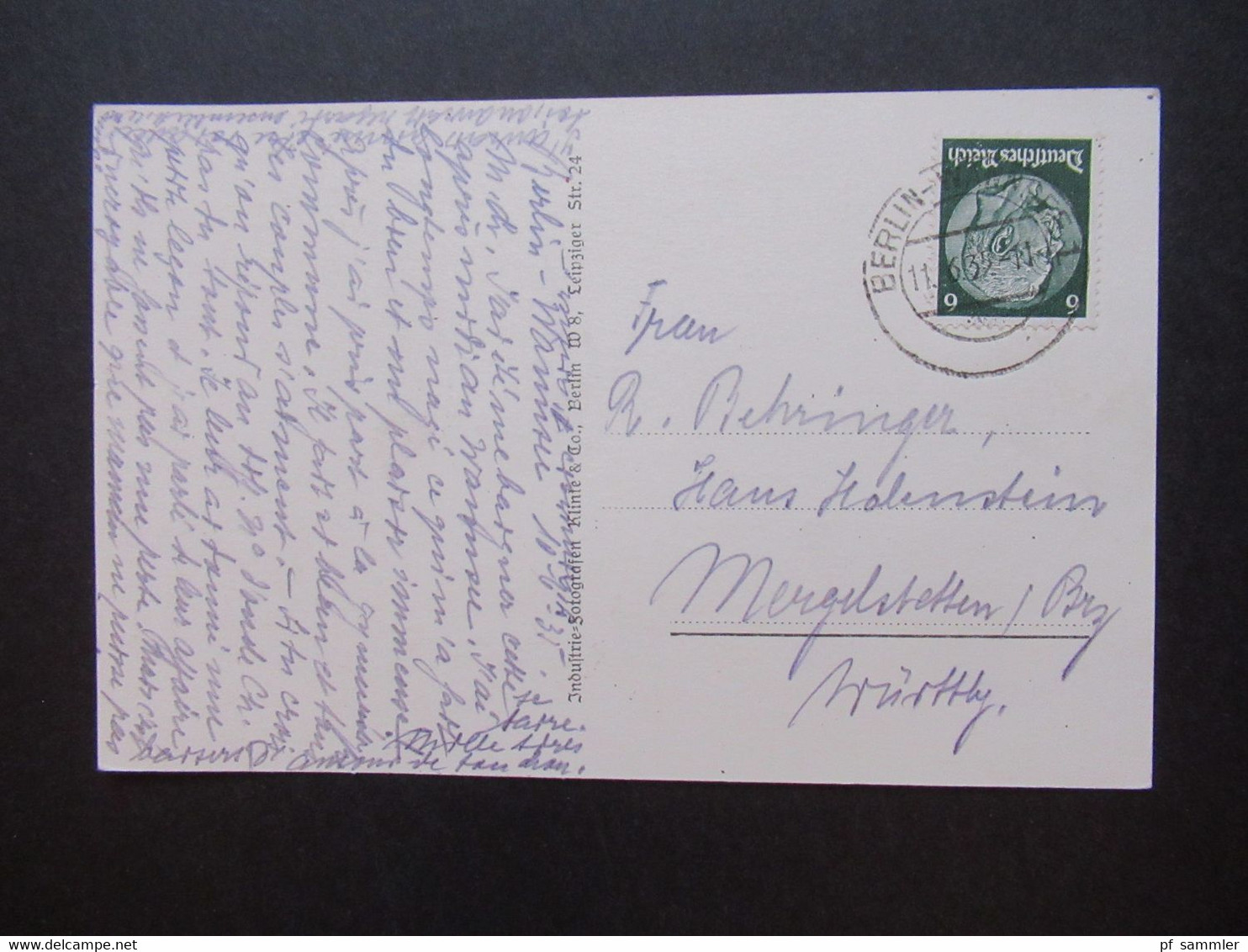 Echtfoto AK 1935 Strandbad Wannsee Industrie Fotografen Klinke & Co - Wannsee