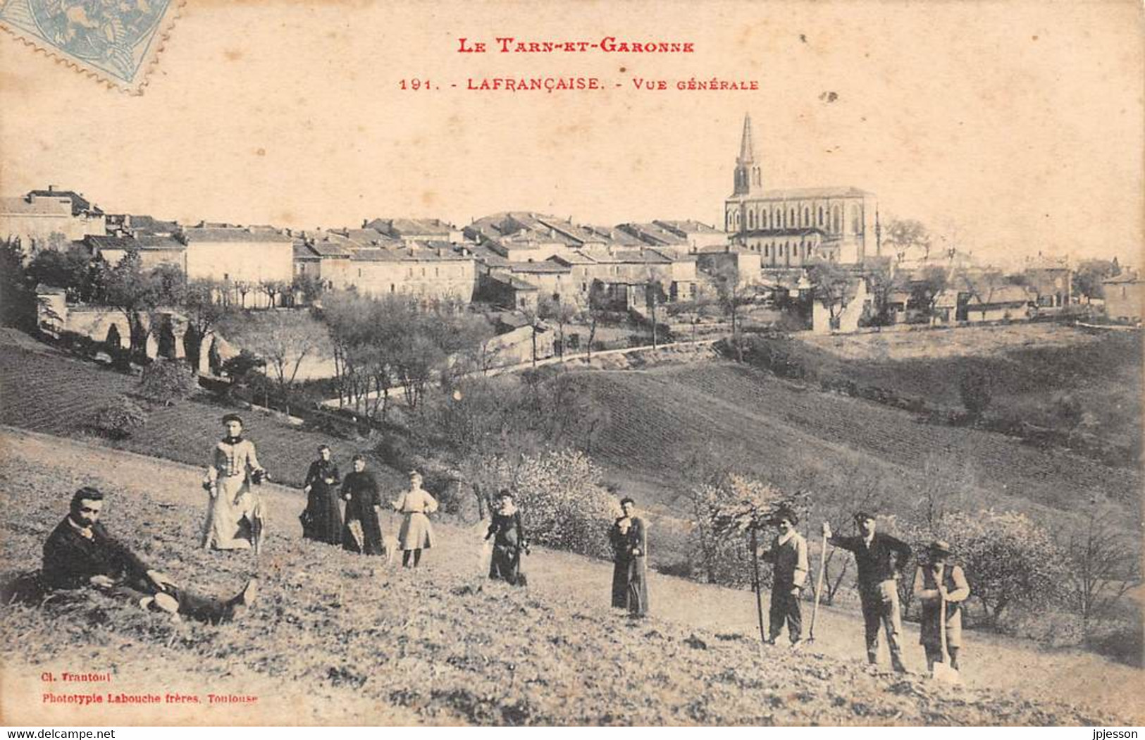 TARN ET GARONNE  82   LAFRANCAISE  VUE GENERALE - Lafrancaise