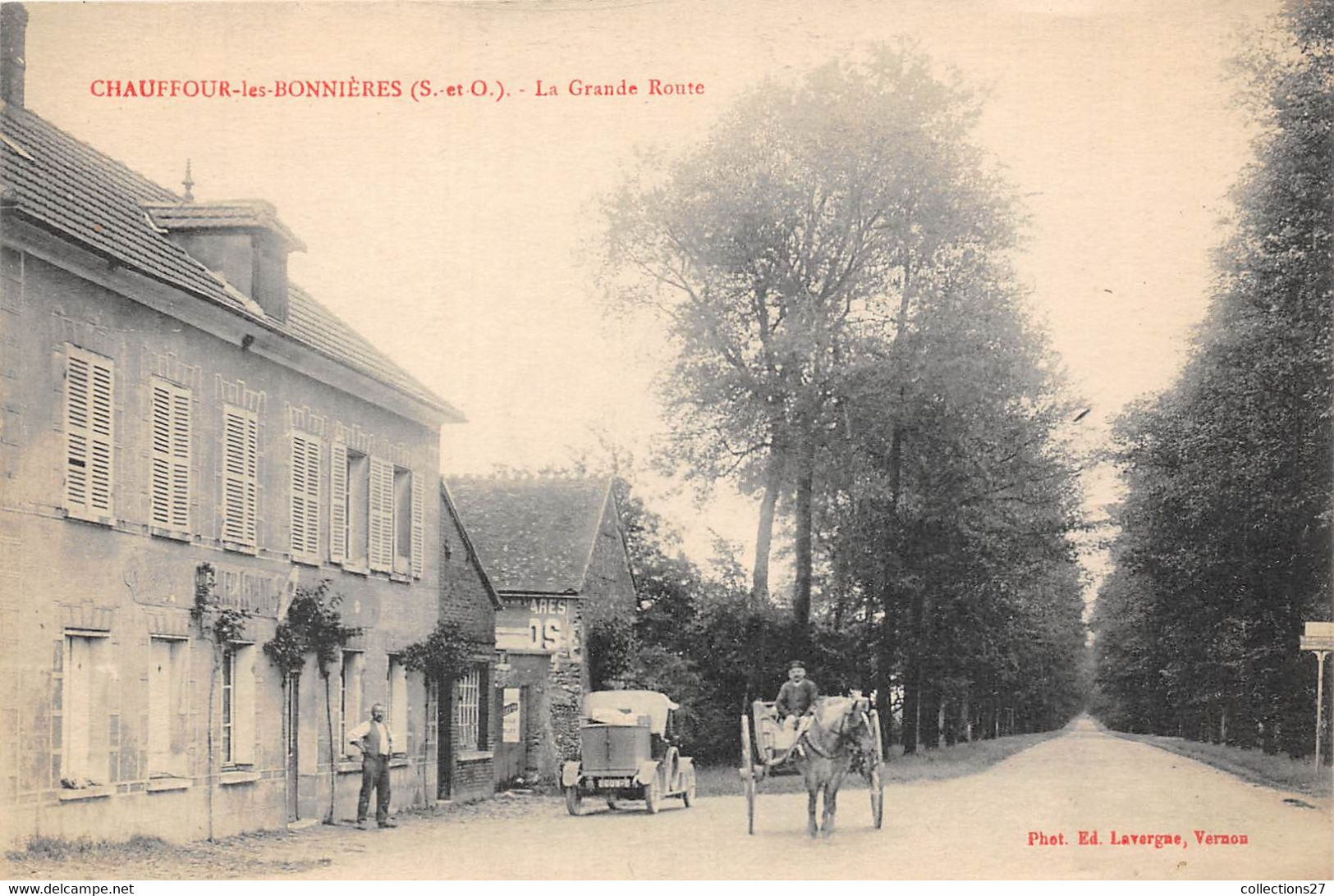 78-CHAUFOUR-LES-BONNIERES- LA GRANDE ROUTE - Bonnieres Sur Seine