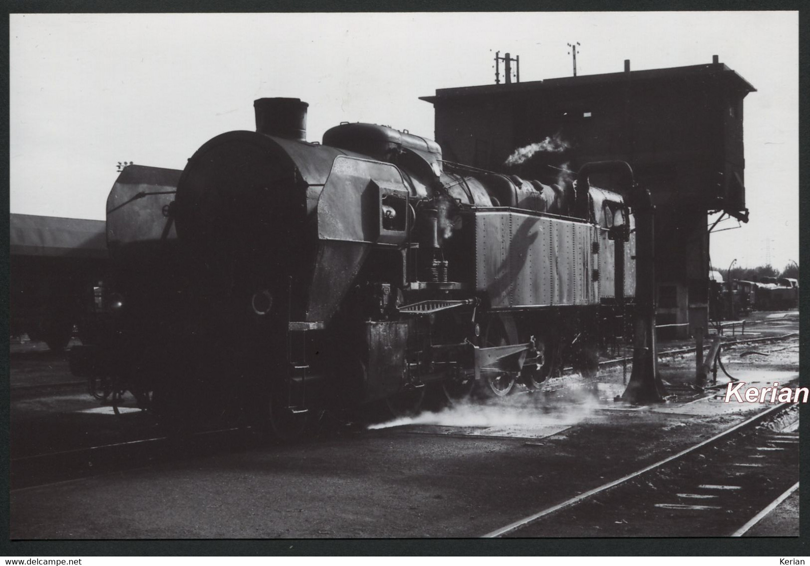 France - Photo Format 190 X 126 - Tirage Récent - Machine 141 TC Nord Au Dépôt De Joncherolles - Voir Scan - Eisenbahnen