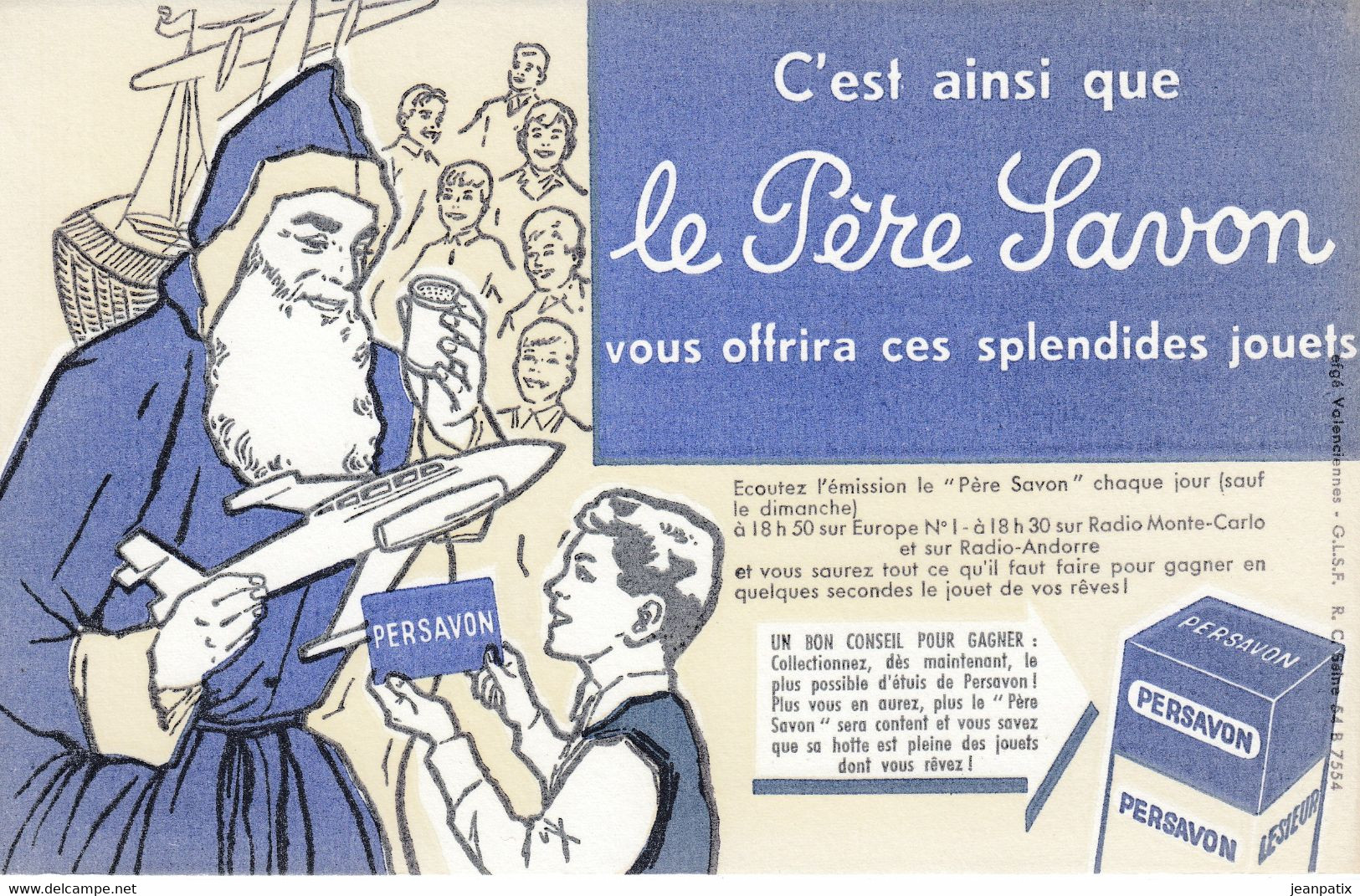 BUVARD & BLOTTER - Le Père Savon (père Noël) - émission Sur Europe N°1, Radio Monte Carlo Et Radio Andorre - Other & Unclassified