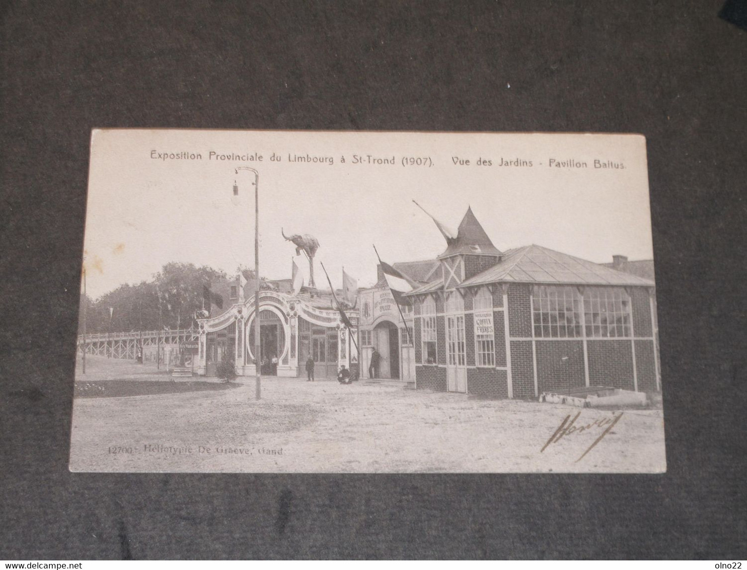 SAINT TROND - 1907 - EXPOSITION PROVINCIALE DU LIMBOURG - VUE DES JARDINS - PAVILLON BALTUS - Sint-Truiden