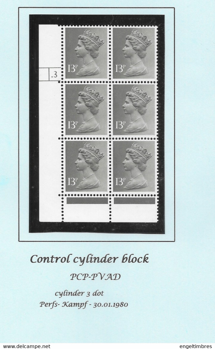 GB 13p PCP/DEX Cylinder Block Of 6 - Cyl 3  Dot P41   KAMPF - See Notes/scan - Machins