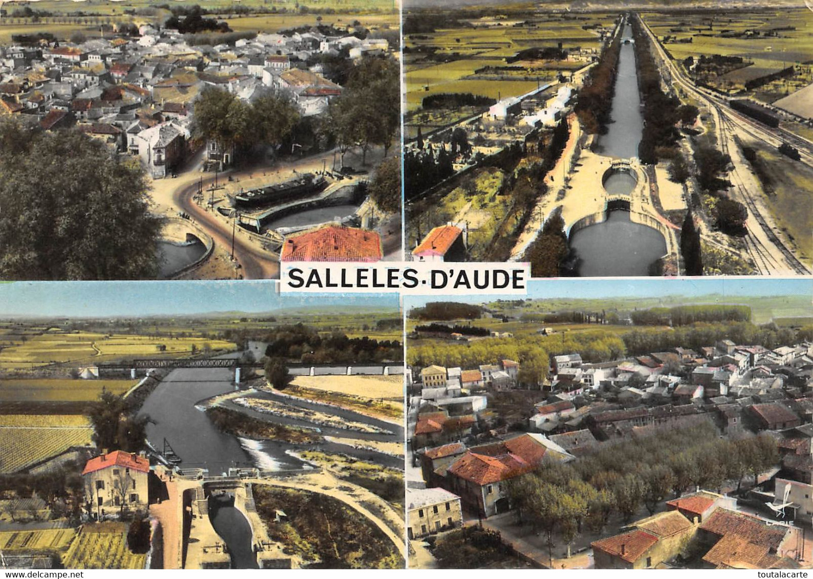 CPSM 11 SALLELES D'AUDE  MULTI VUES - Salleles D'Aude