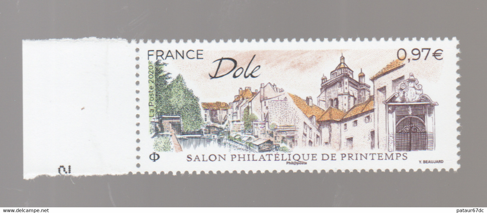 FRANCE / 2020 / Y&T N° 5389 ** : Salon Philatélique De Printemps à Dôle (Jura) X 1 BdF D - Nuovi